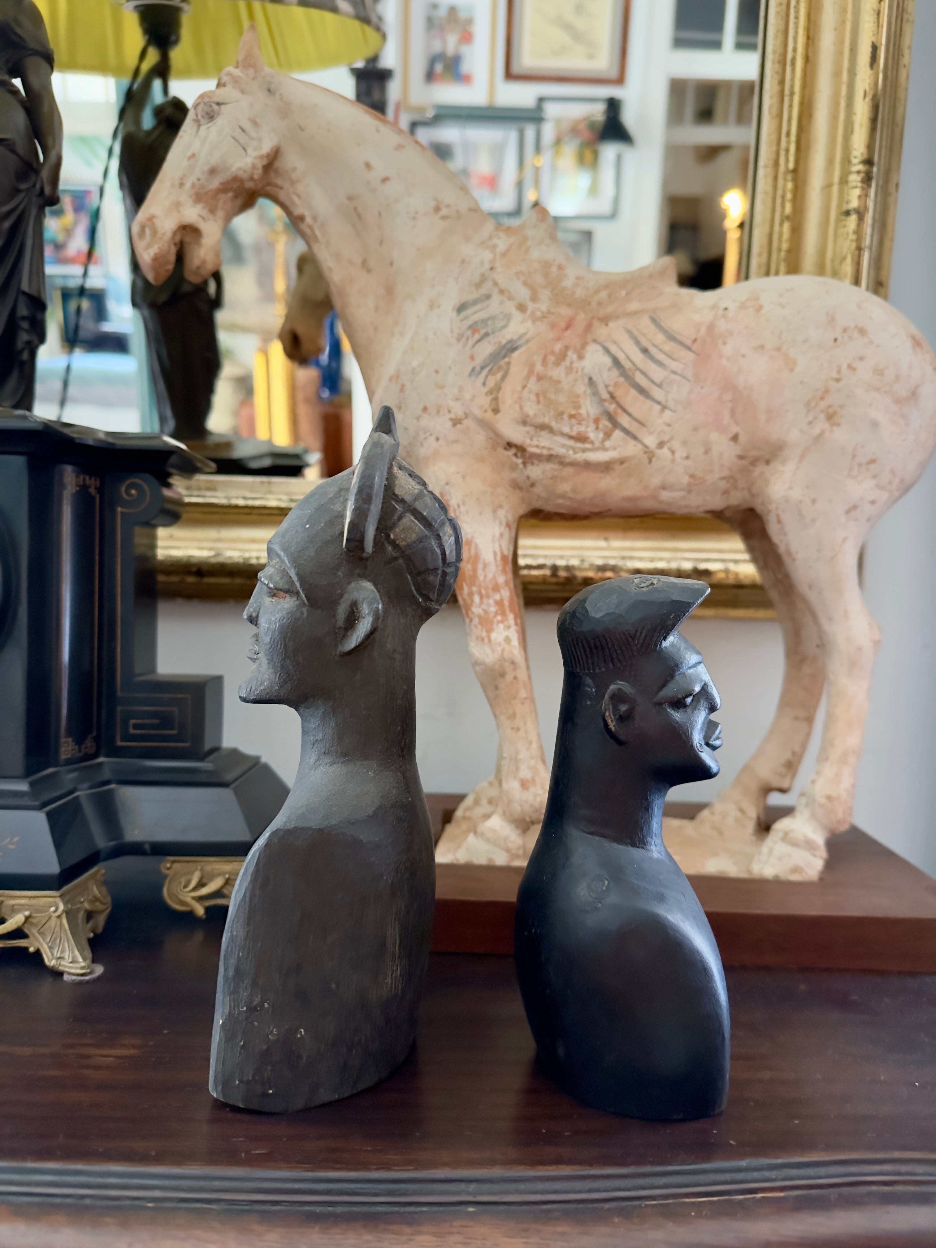 Esculturas / Par Bustos africanos