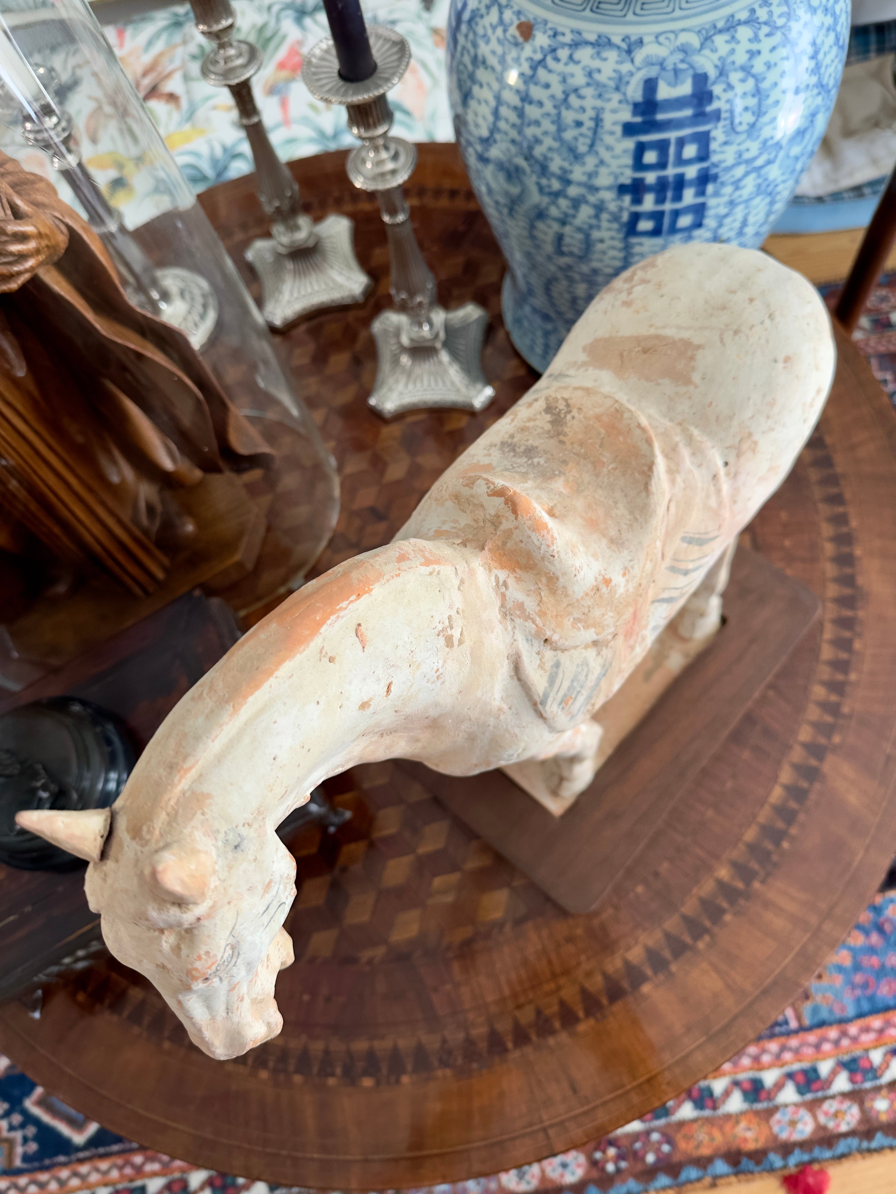 Cavalo em terracota chinesa Dinastia Tang