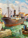 Quadro / Pintura de Barcos de François Gos