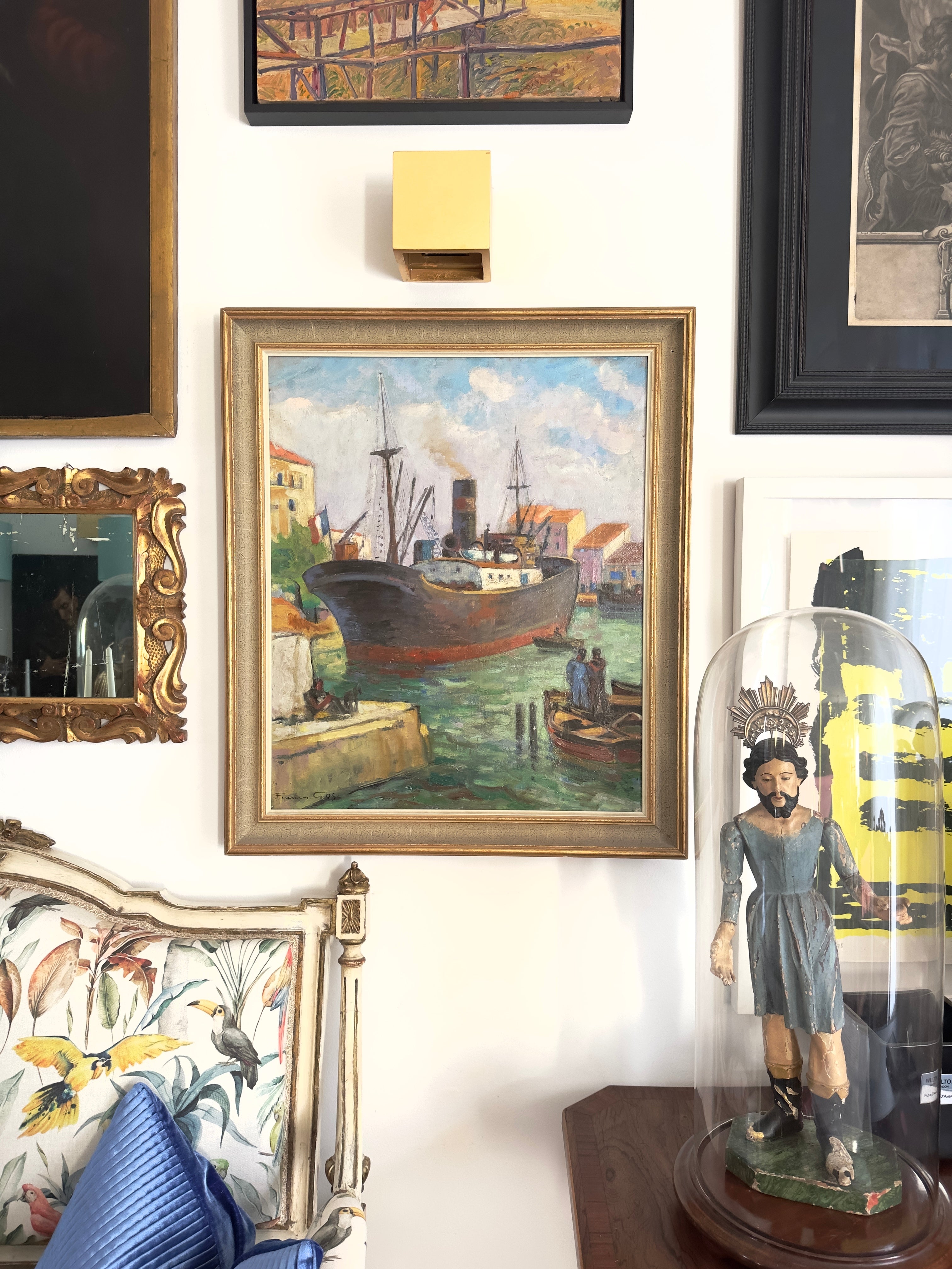 Quadro / Pintura de Barcos de François Gos