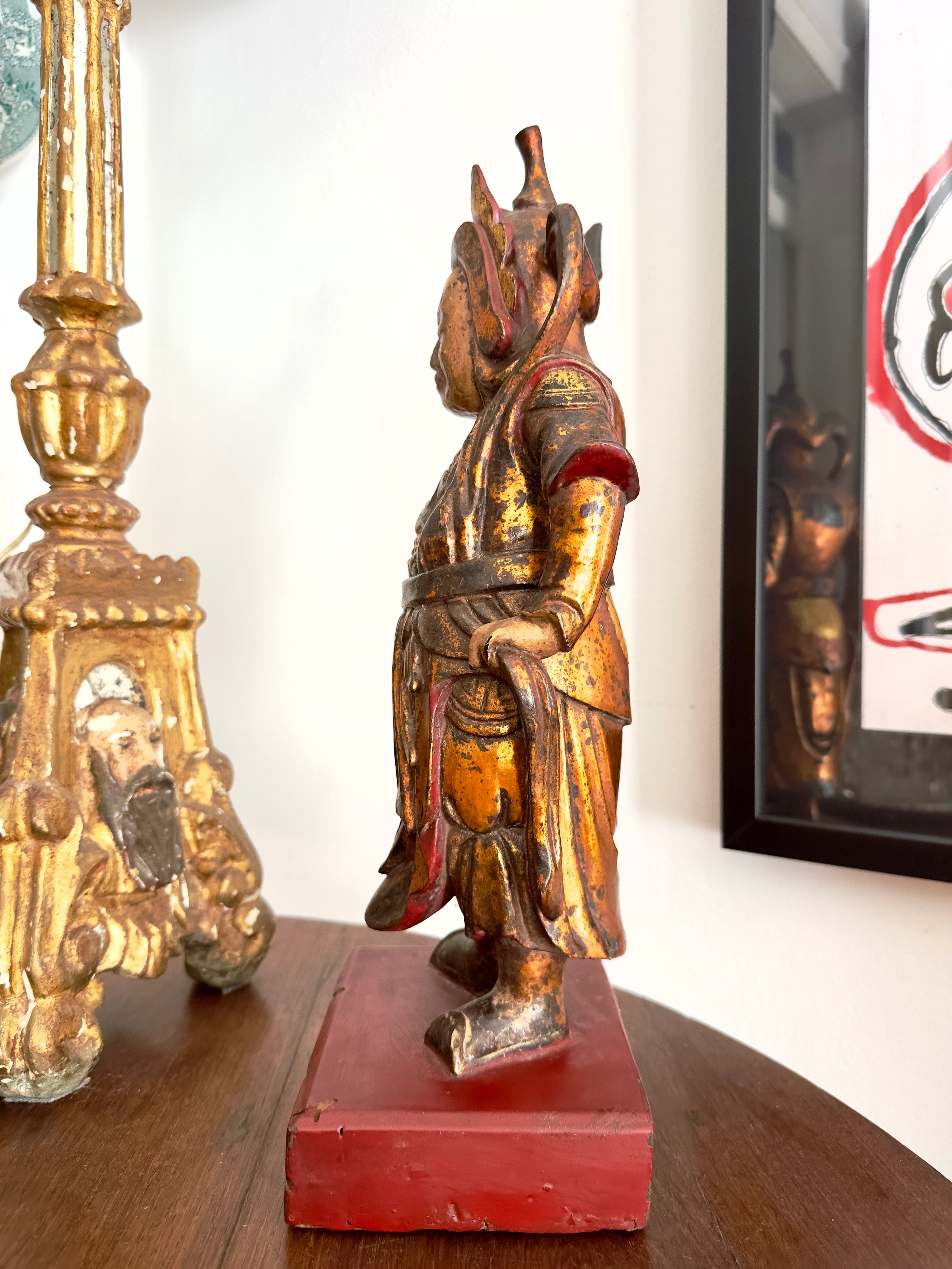 Escultura Divindade chinesa do Século XIX