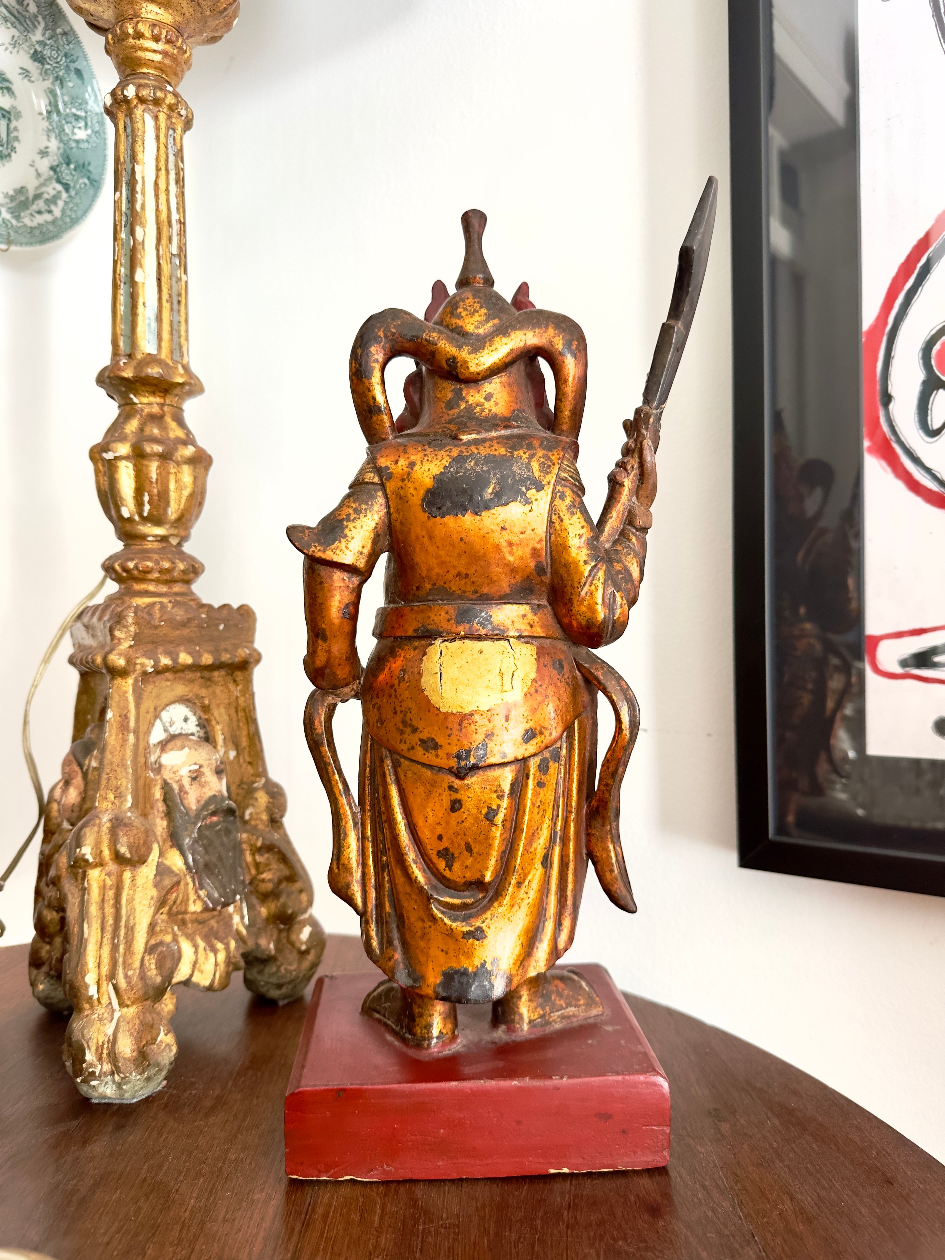 Escultura Divindade chinesa do Século XIX