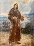 Quadro / Pintura de Santo / São Francisco de Assis de Acácio Lino