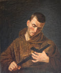 Quadro / Pintura Frade do Século XVIII / Arte Sacra