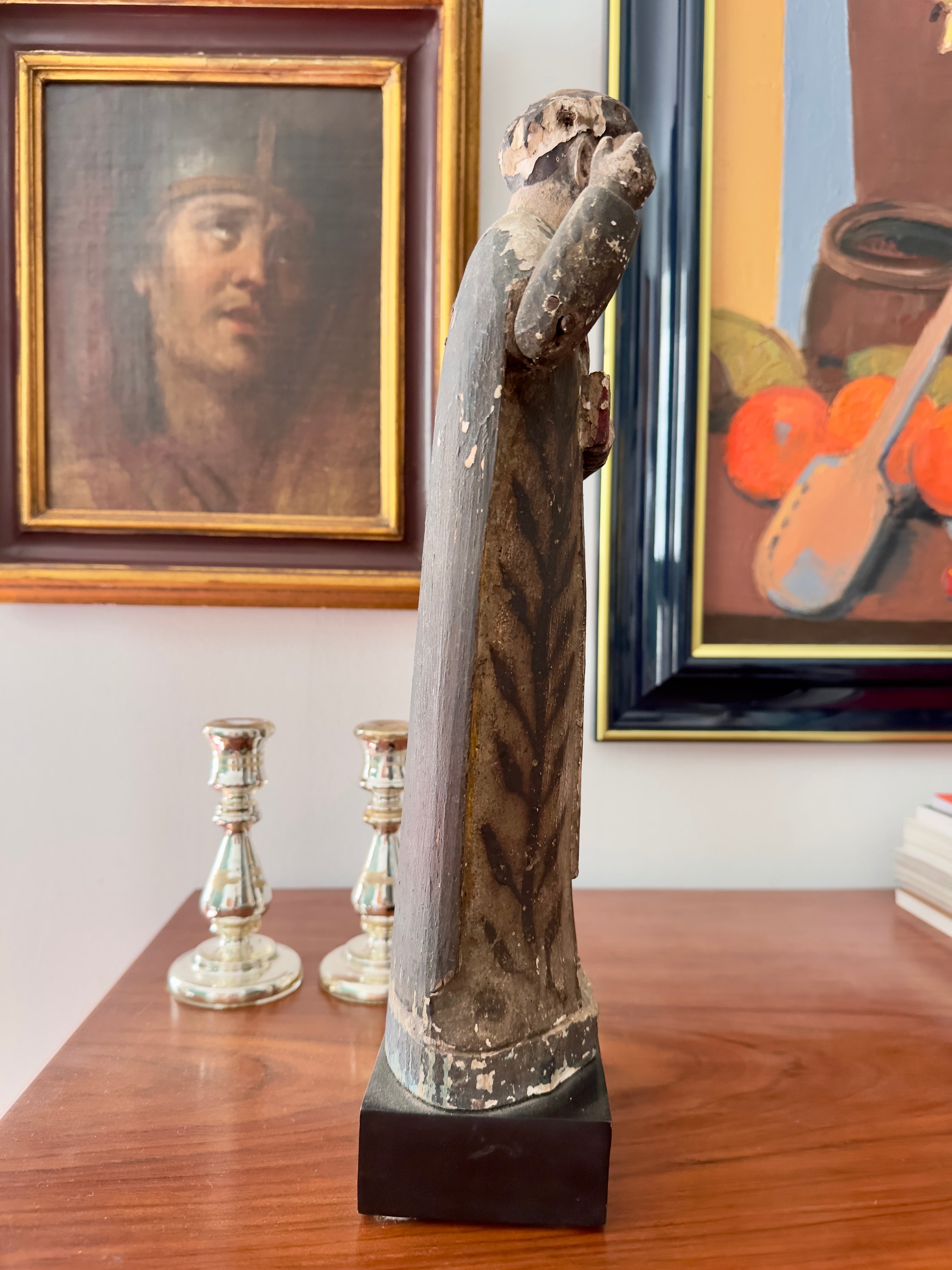 Santo / Escultura de Santo Dominicano do Século XIX