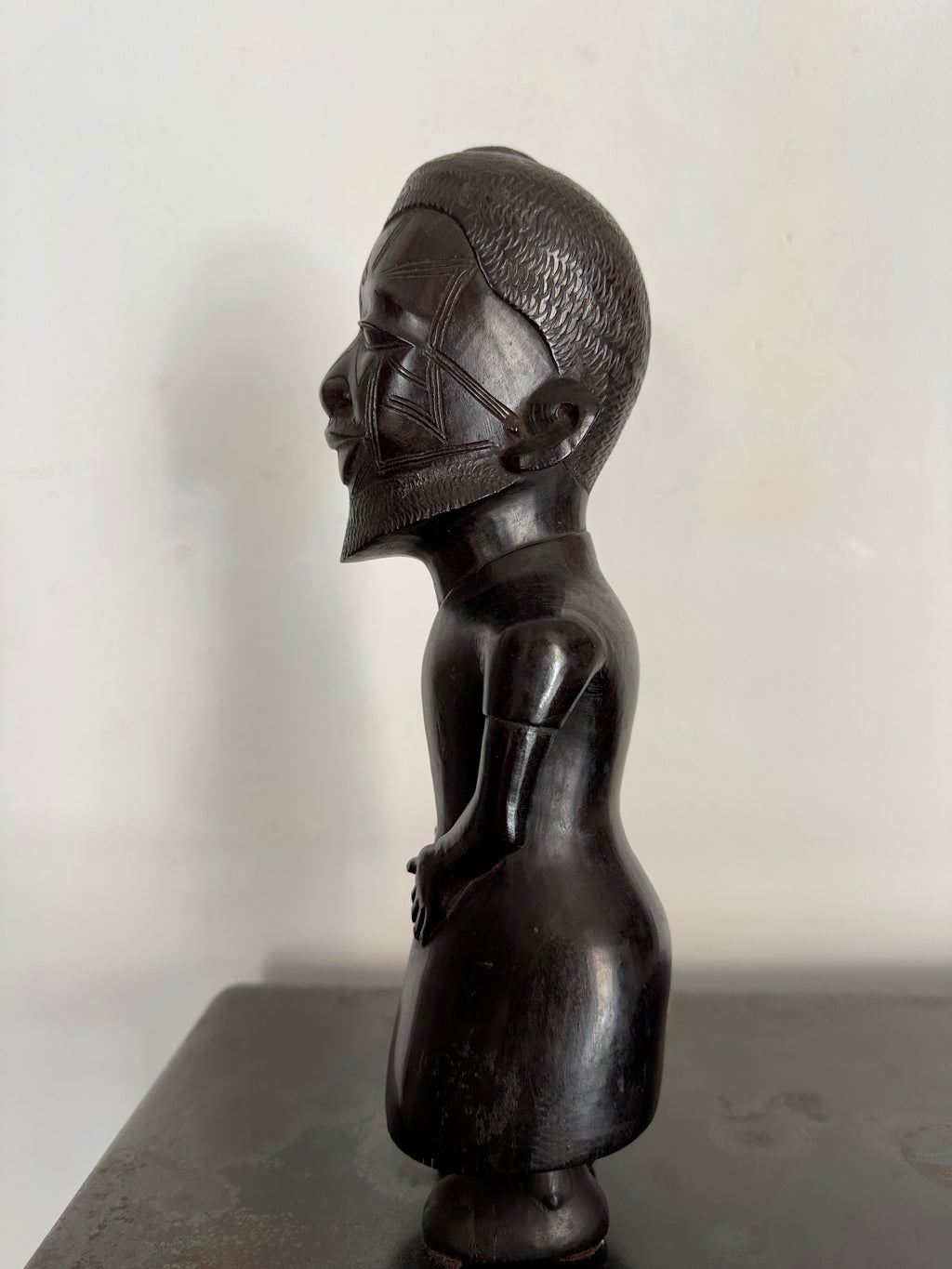 Busto / Escultura figura masculina africana Maconde