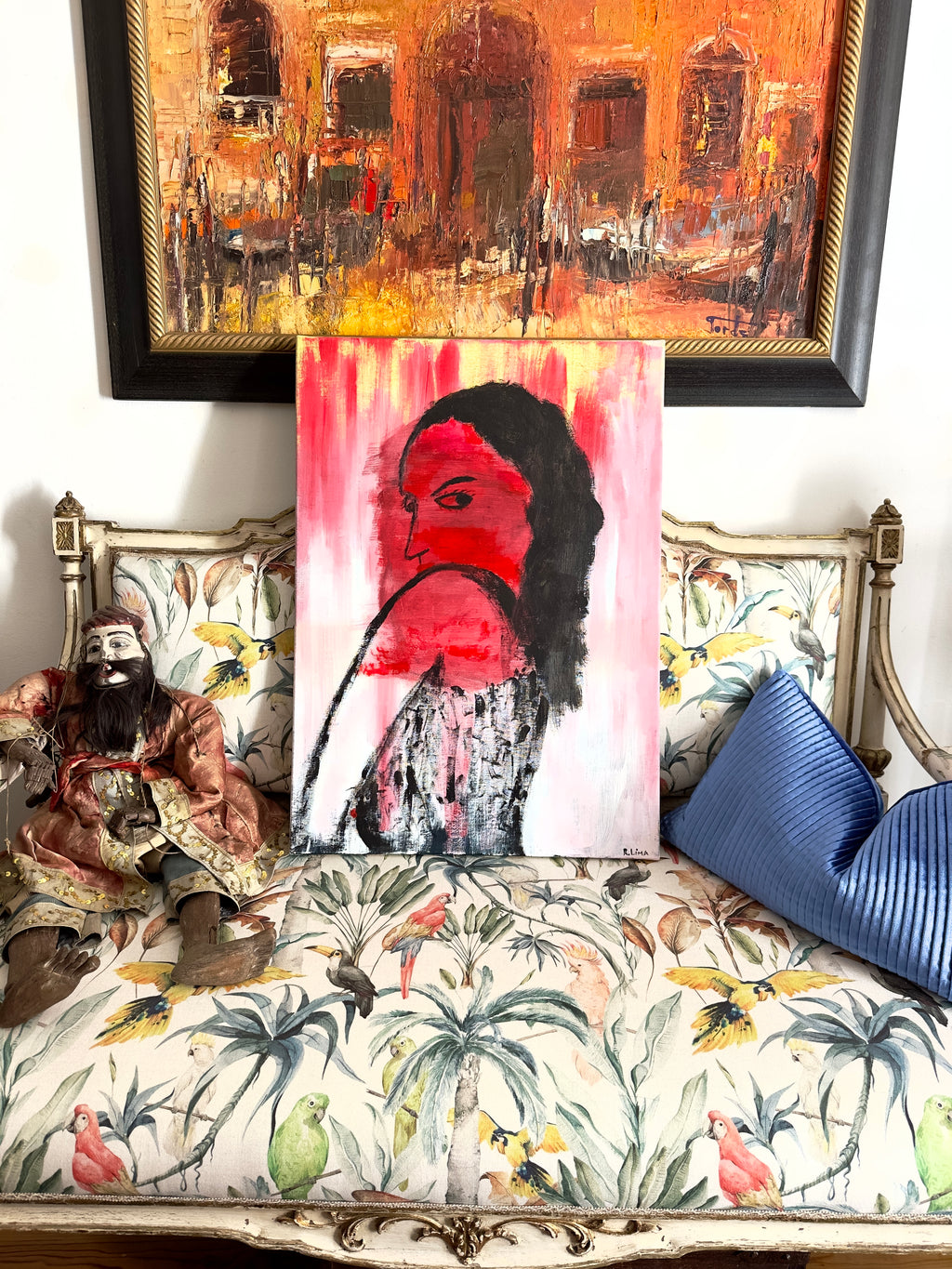 Quadro / Pintura Retrato feminino de Raphael Lima