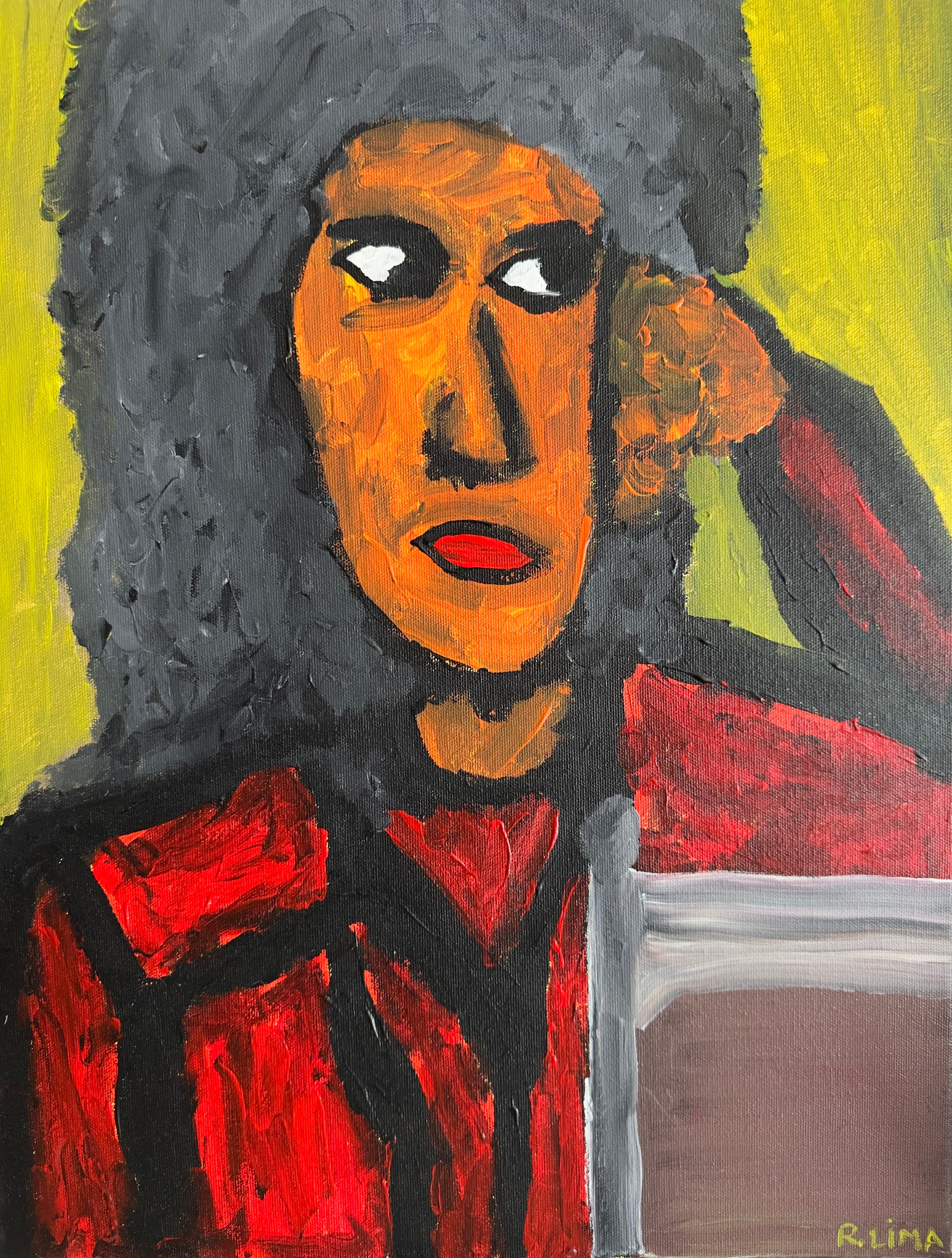 Quadro / Pintura Retrato feminino de Raphael Lima