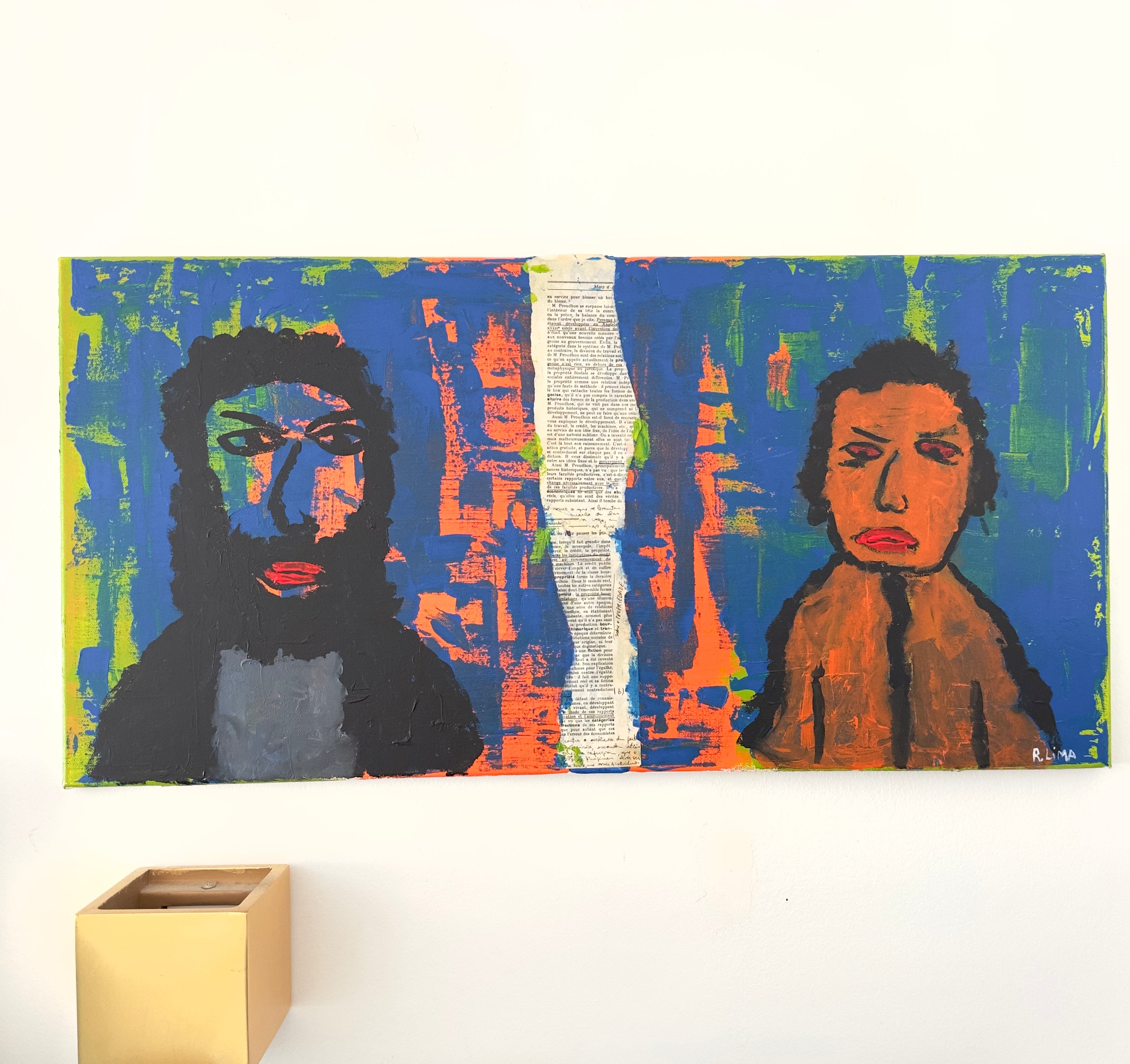 Quadro / Pintura Casal de Raphael Lima
