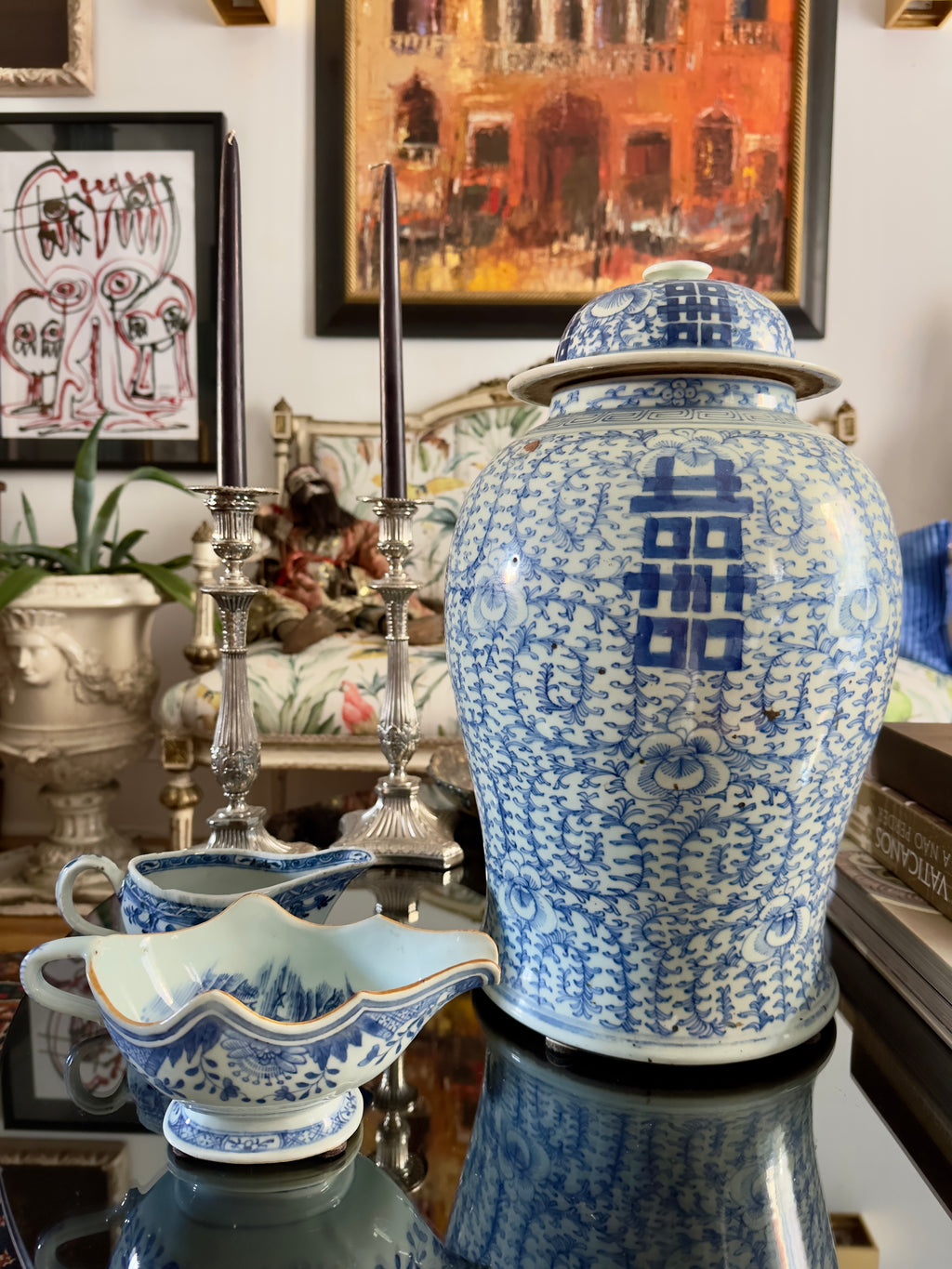 Porcelana / Pote chinês do Século XIX