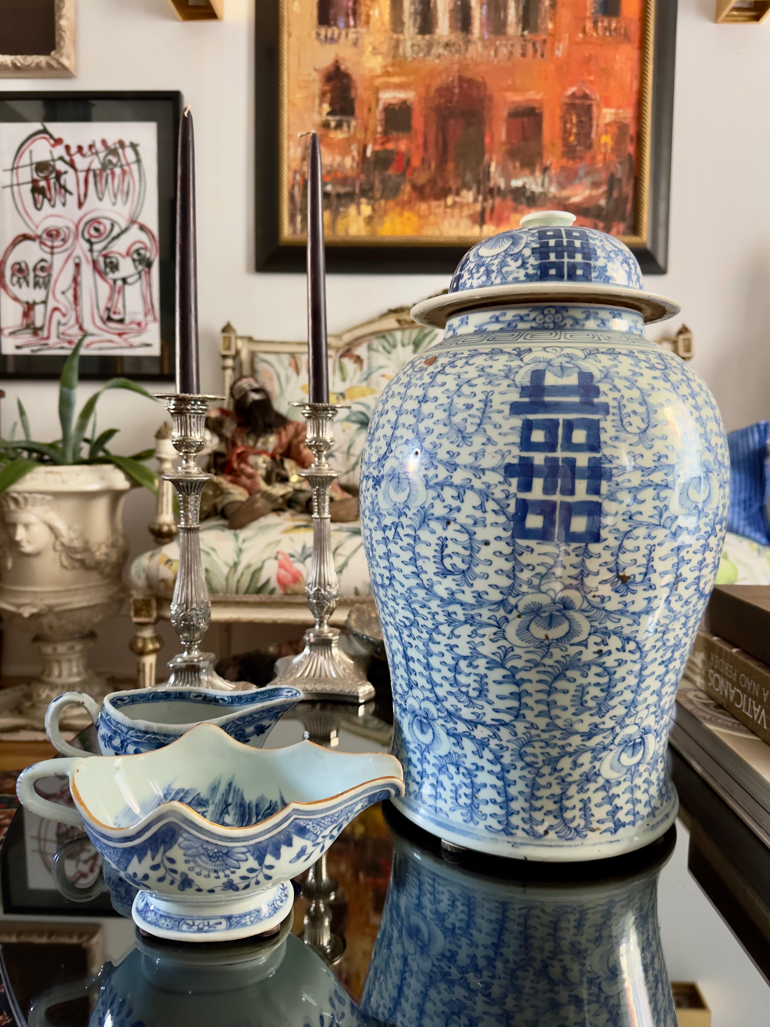 Porcelana / Pote chinês do Século XIX