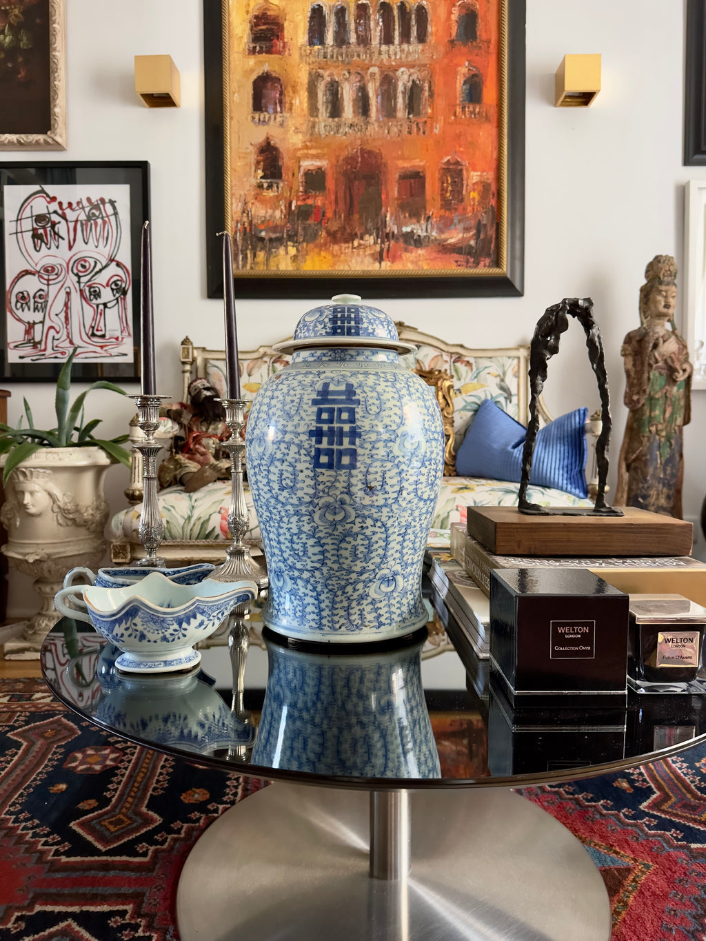 Porcelana / Pote chinês do Século XIX