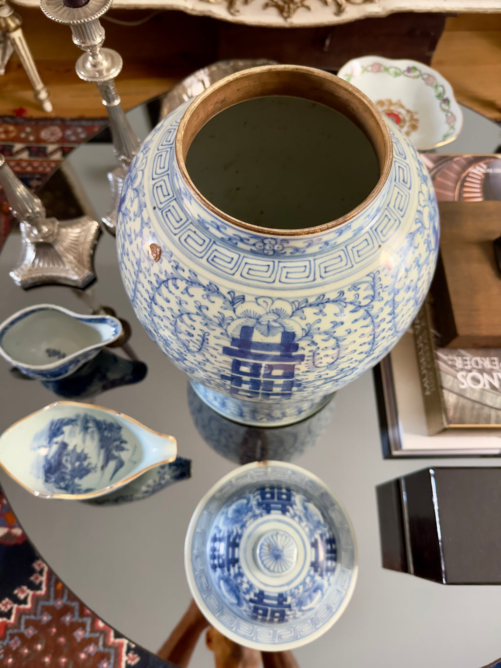 Porcelana / Pote chinês do Século XIX