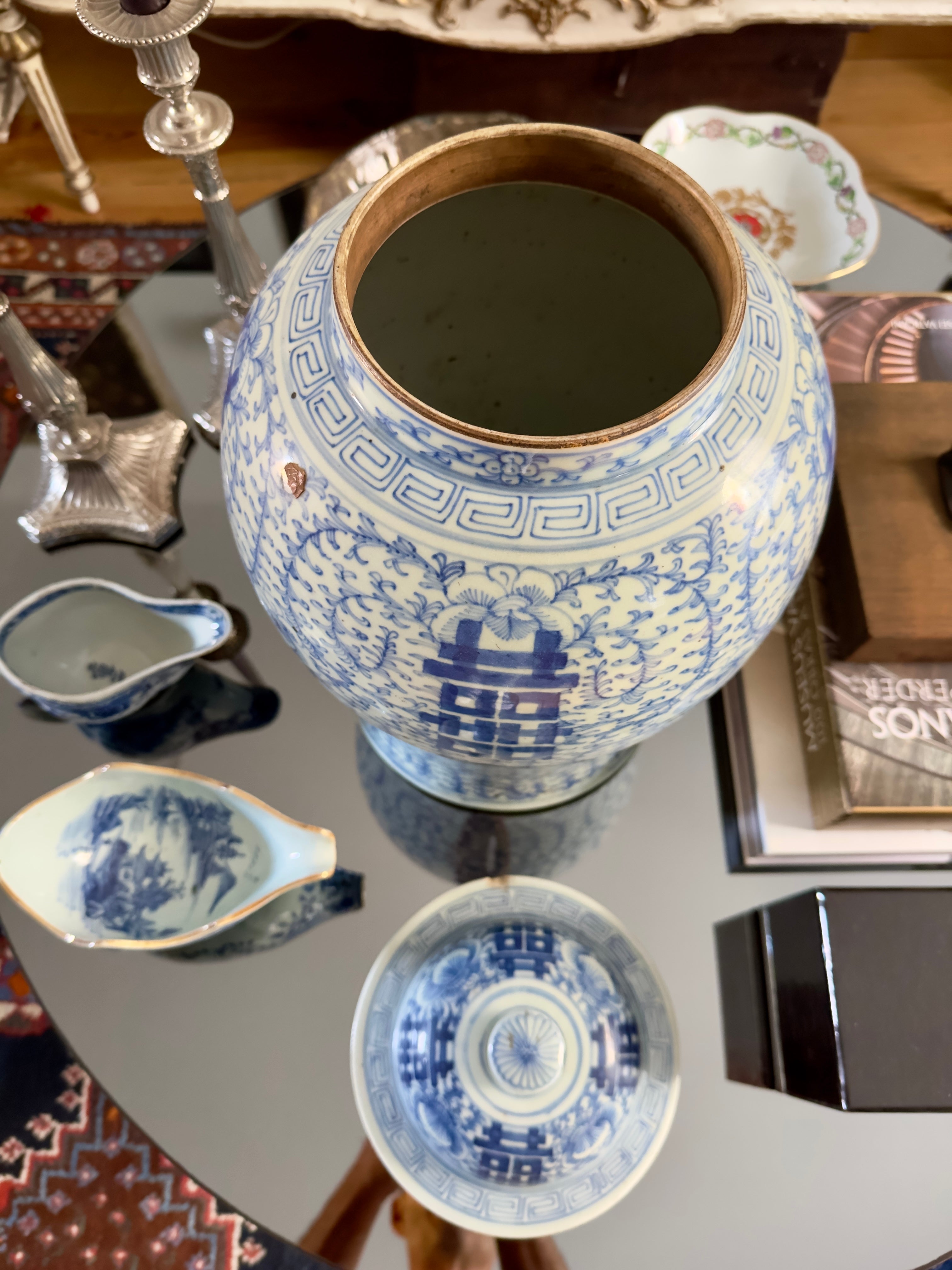 Porcelana / Pote chinês do Século XIX