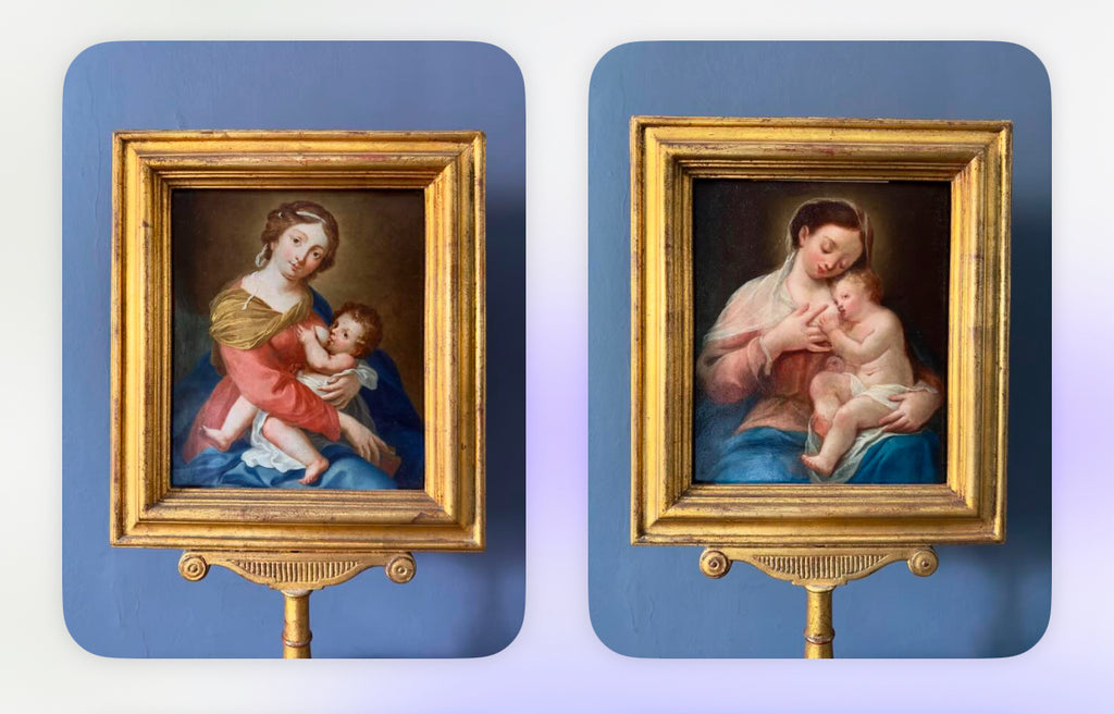 Quadros / Pinturas de Nossa Senhora do Leite do Século XVII