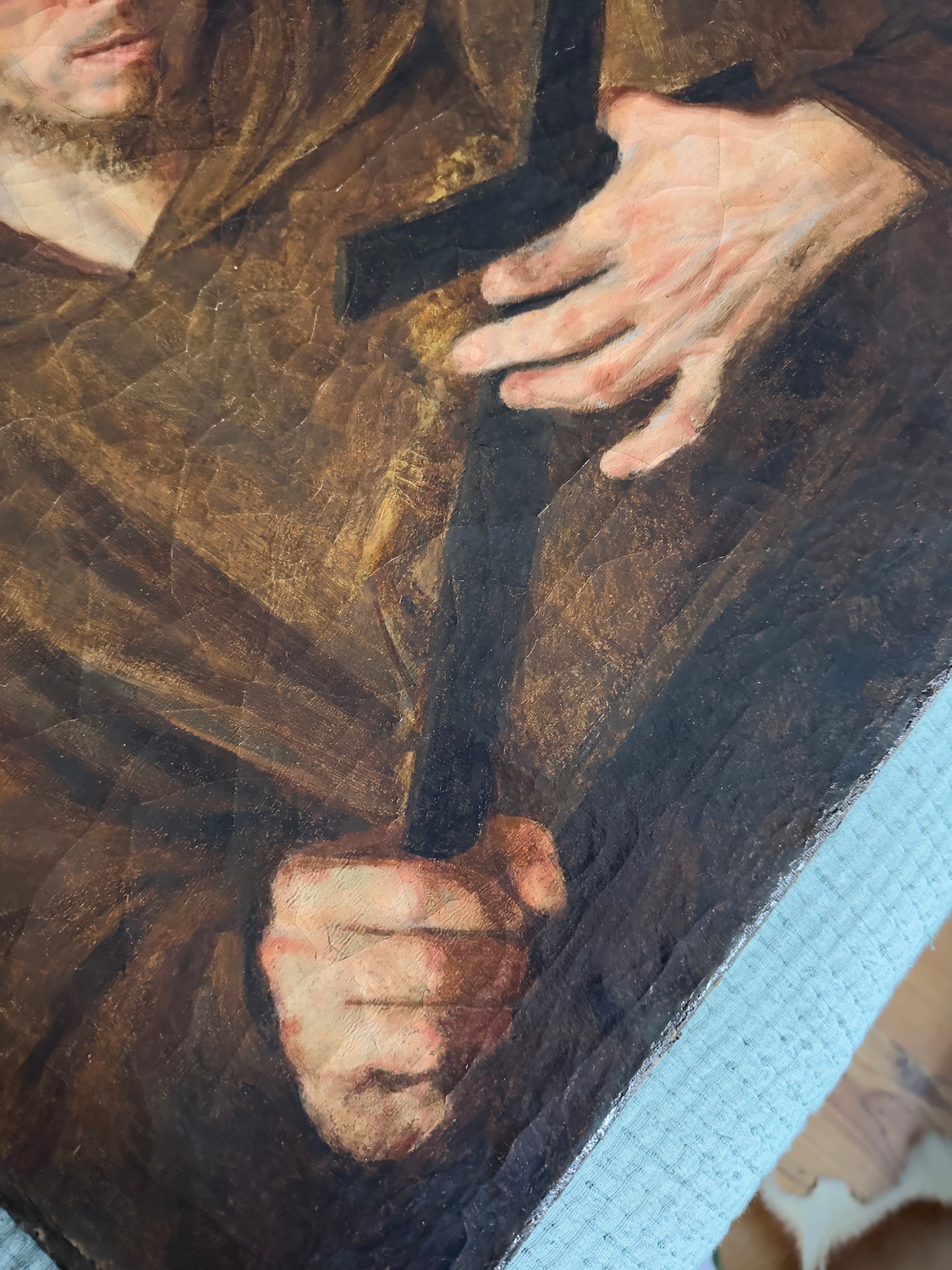 Quadro / Pintura Frade do Século XVIII / Arte Sacra