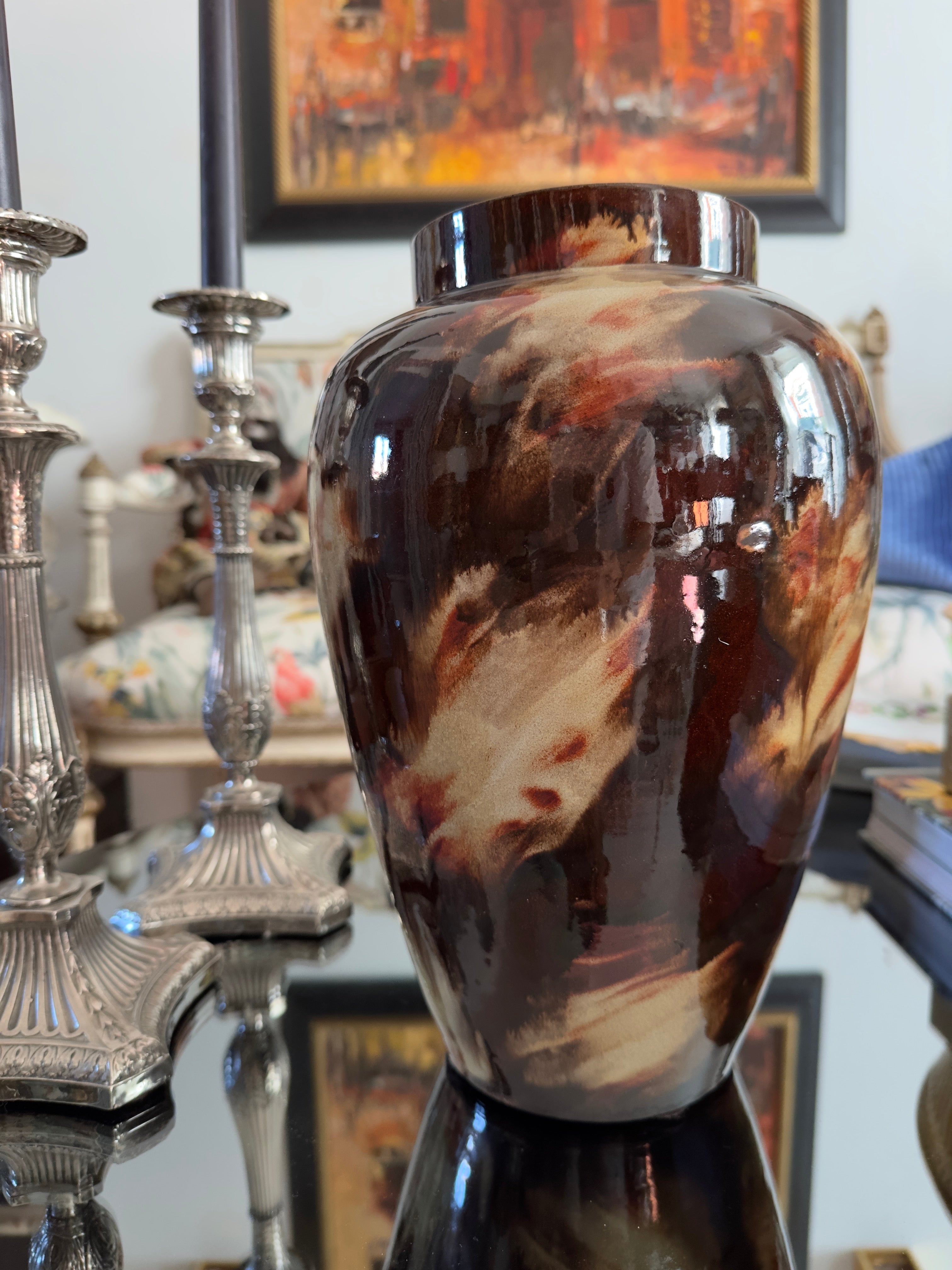 Vaso / Jarra em faiança Bordallo Pinheiro dos Anos 50-60