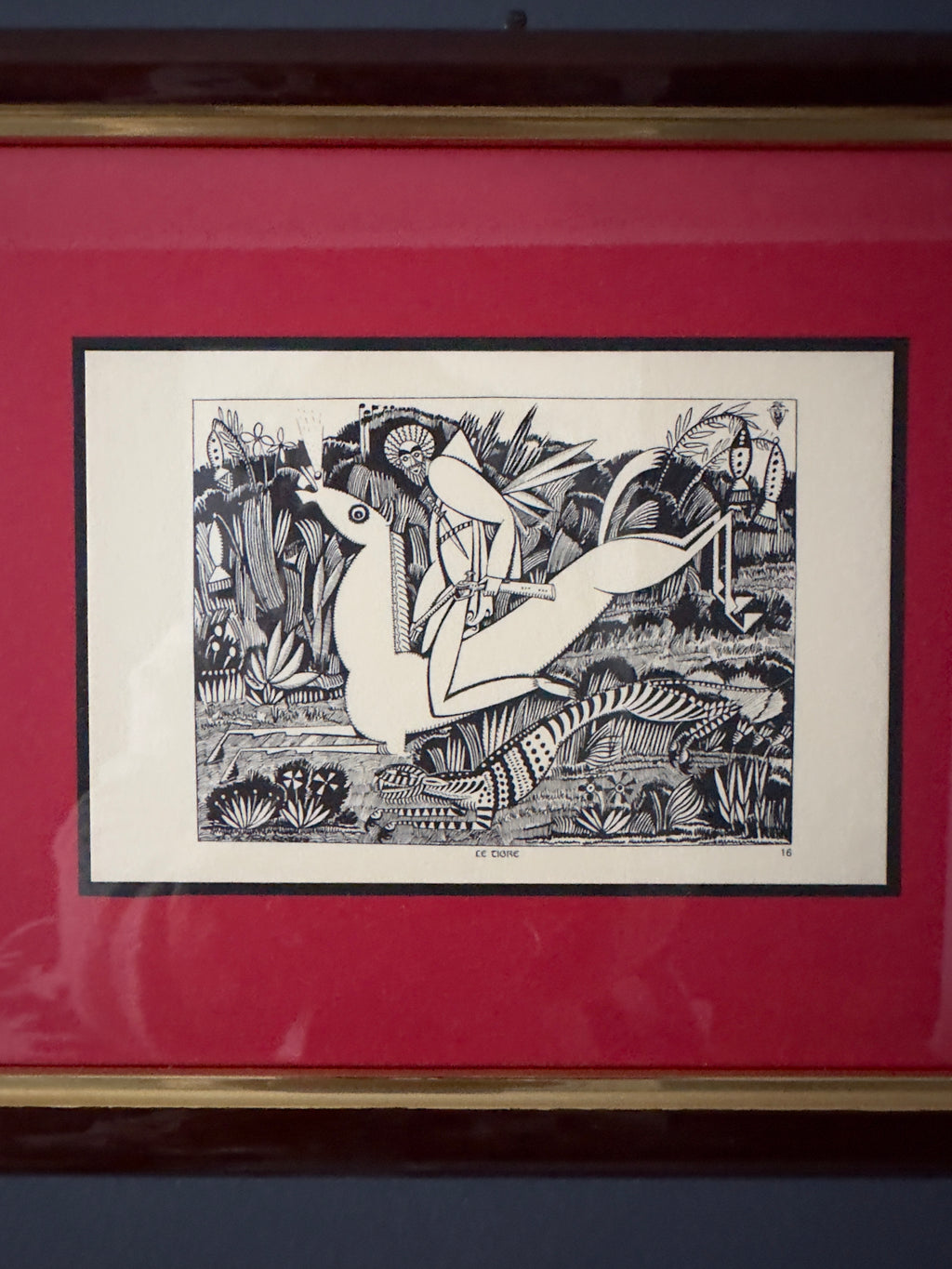 Quadro / Gravura "Le Tigre" de Amadeo de Souza Cardoso