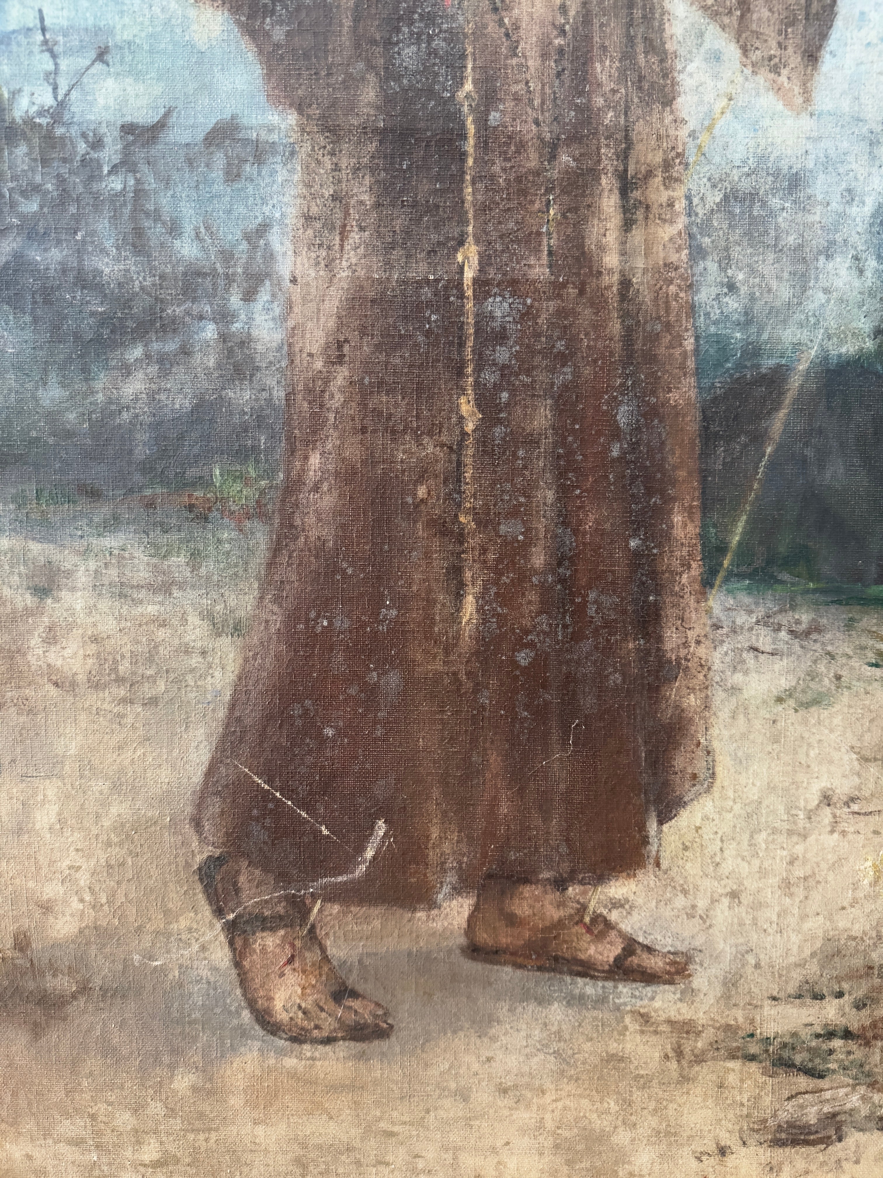 Quadro / Pintura de Santo / São Francisco de Assis de Acácio Lino