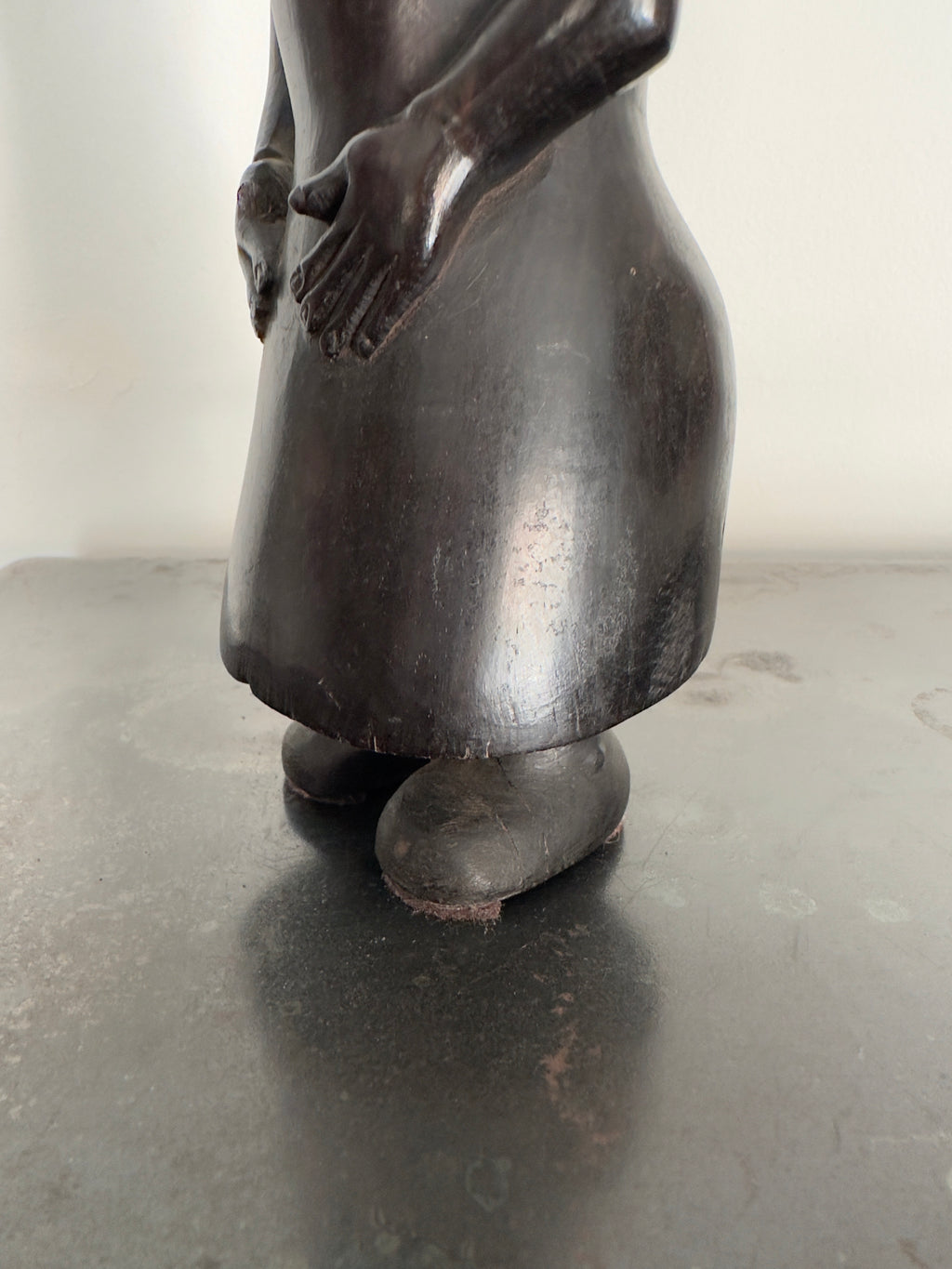 Busto / Escultura figura masculina africana Maconde