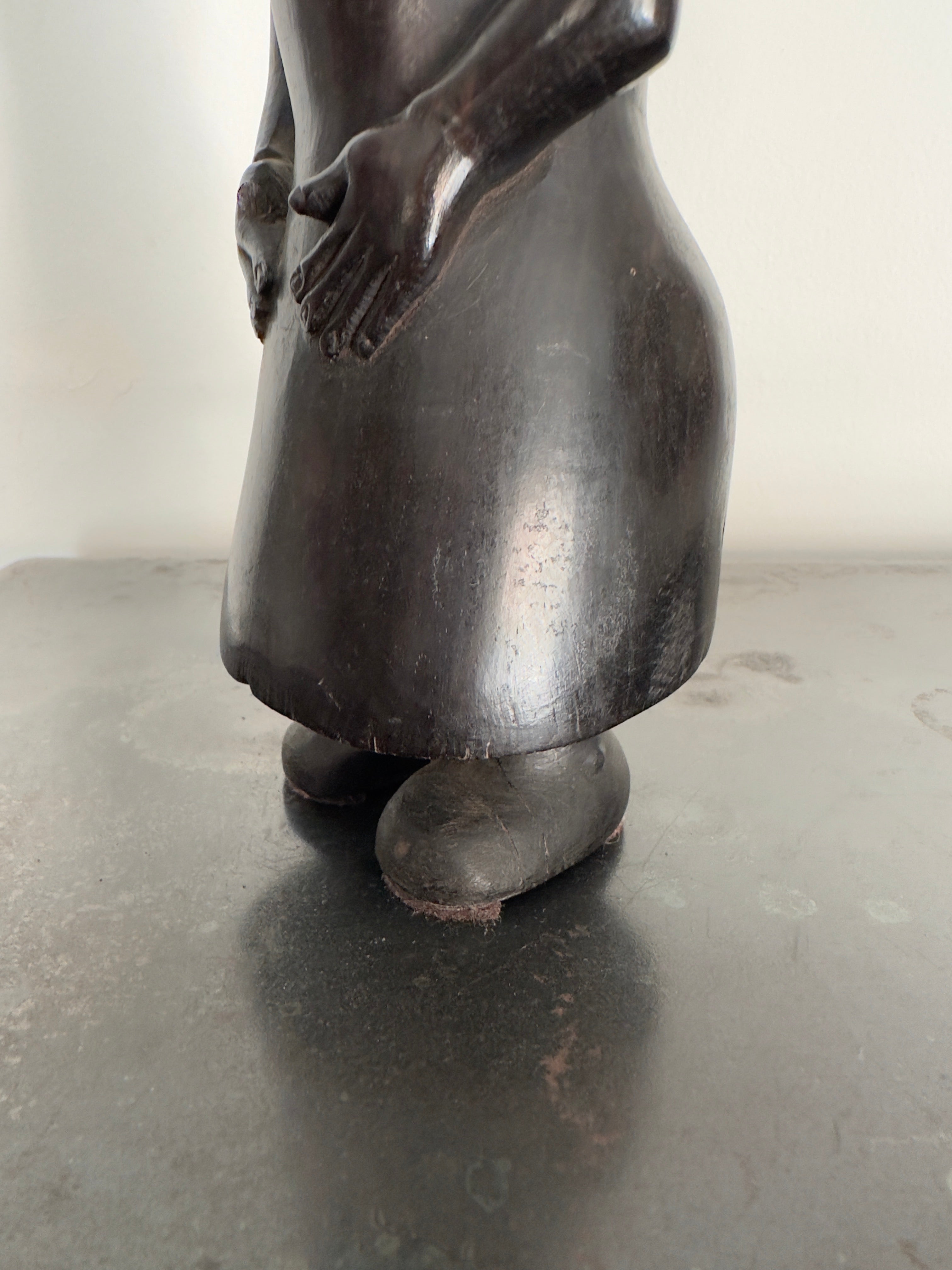 Busto / Escultura figura masculina africana Maconde