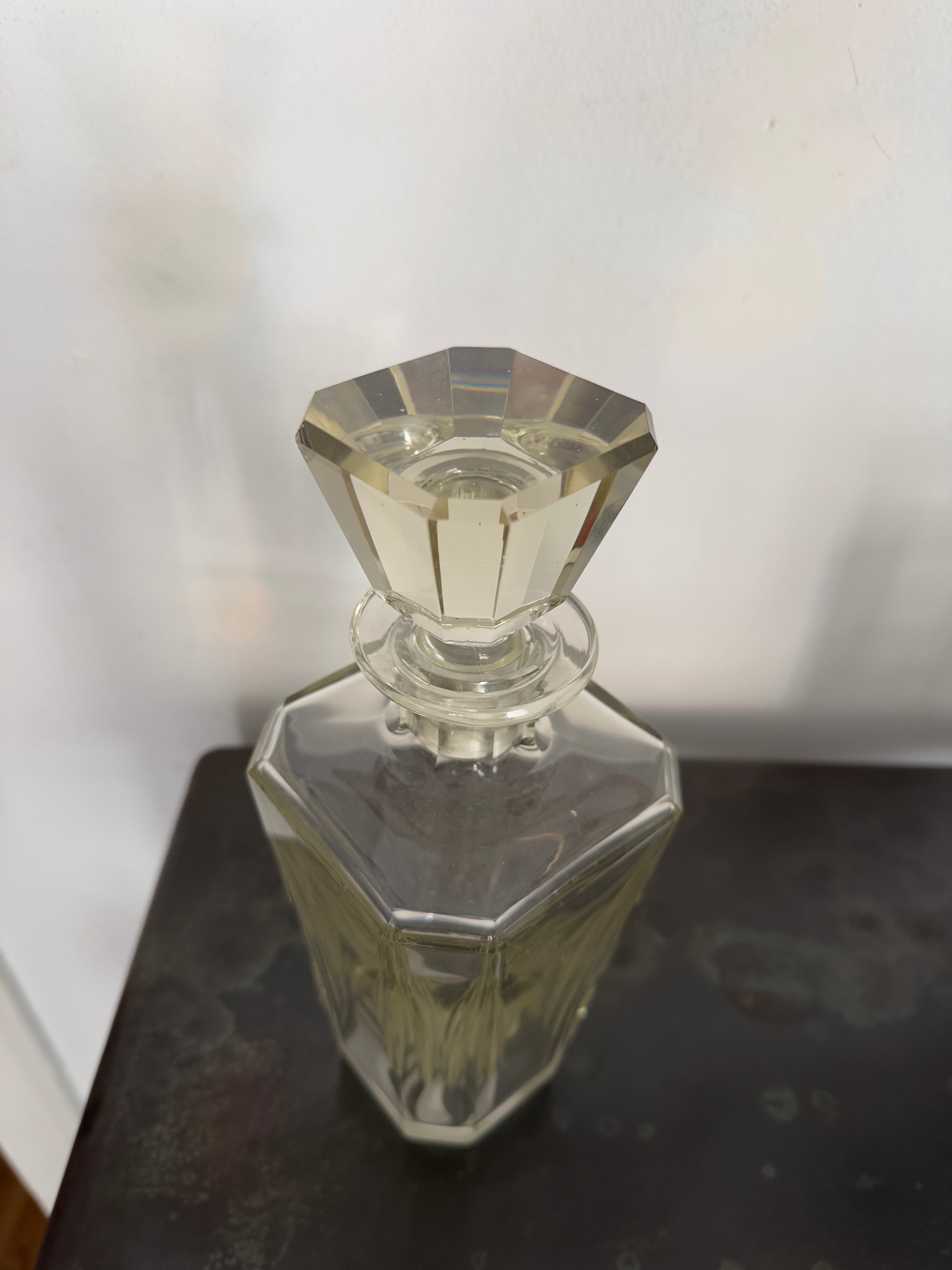 Cristal / Garrafa licor Arte Deco