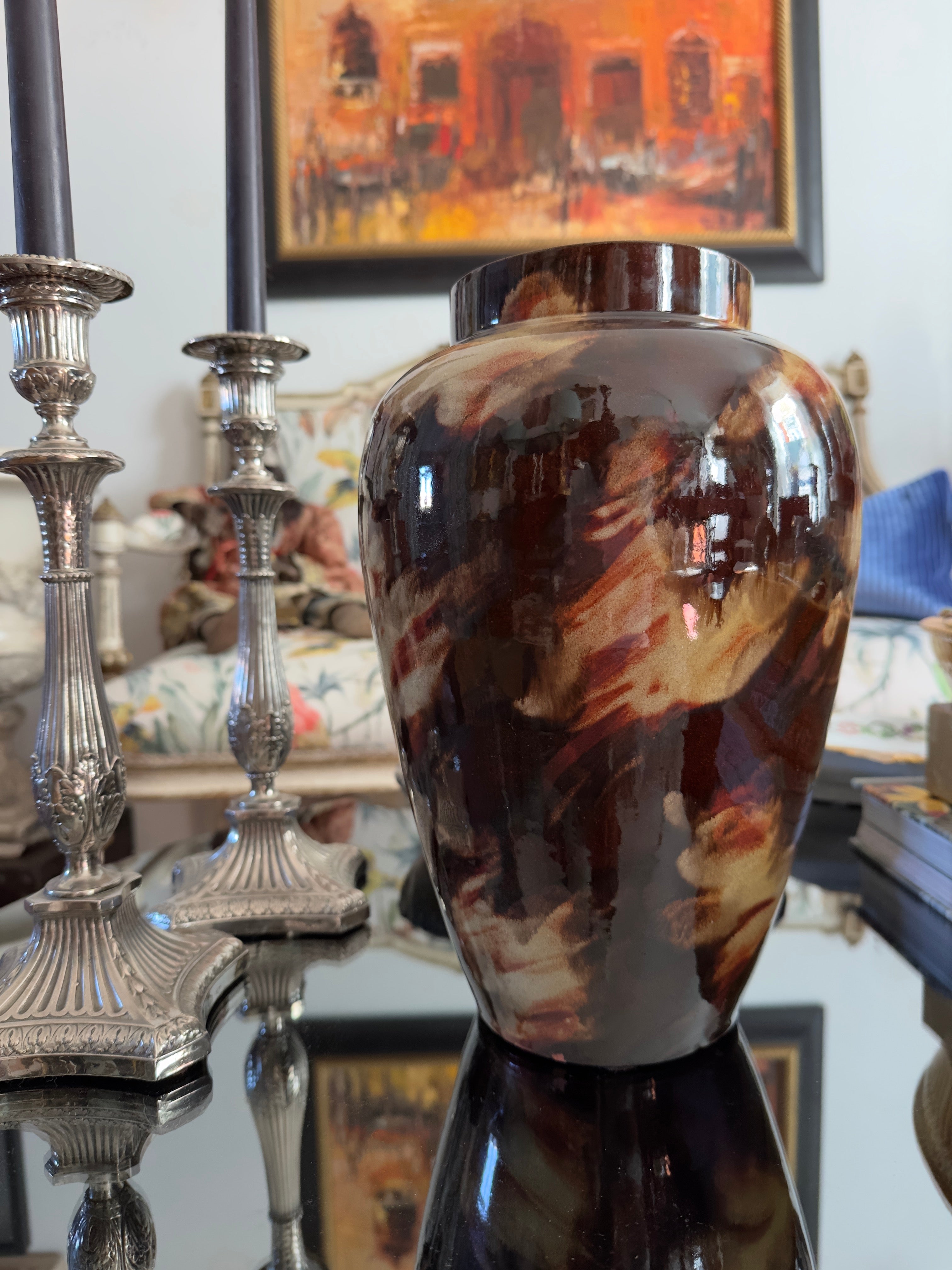 Vaso / Jarra em faiança Bordallo Pinheiro dos Anos 50-60
