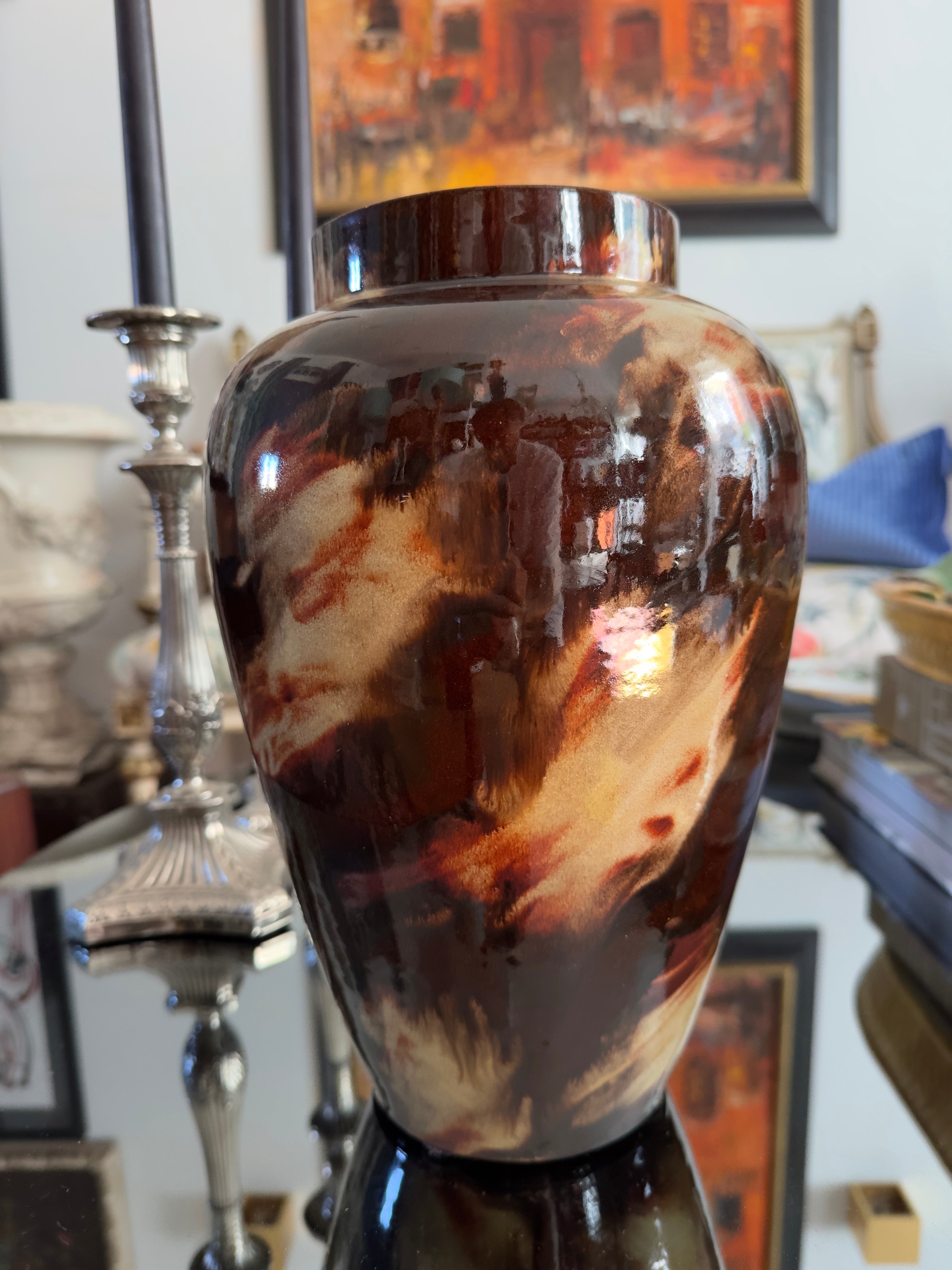Vaso / Jarra em faiança Bordallo Pinheiro dos Anos 50-60