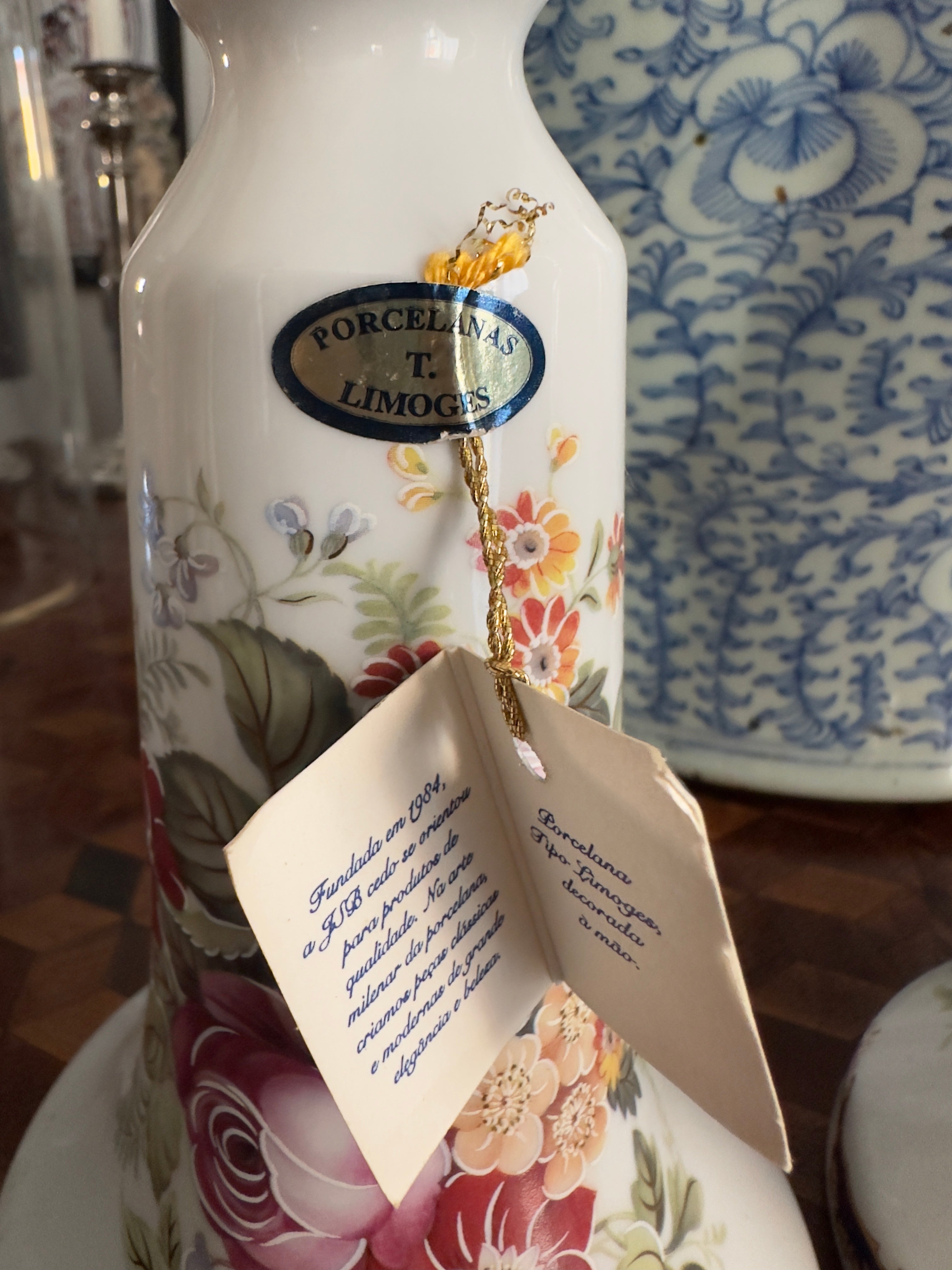 Porcelana / par castiçais