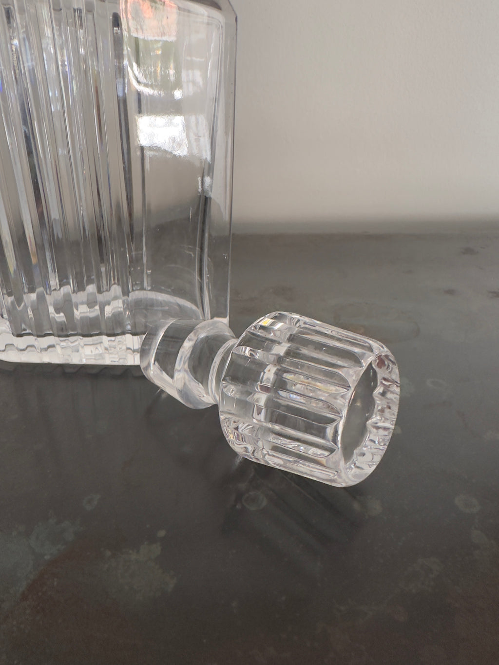 Cristal / Garrafa licor Arte Deco