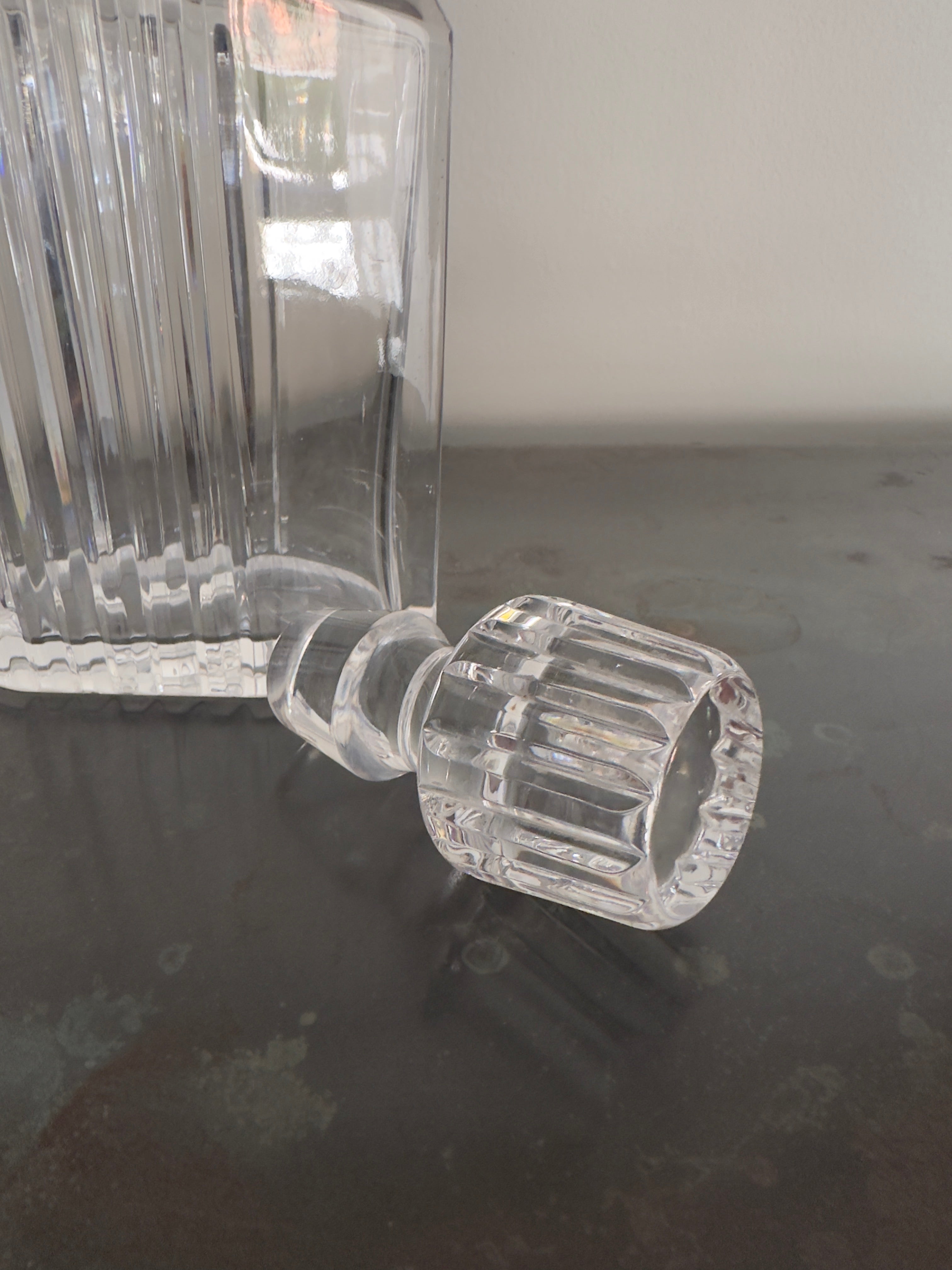 Cristal / Garrafa licor Arte Deco