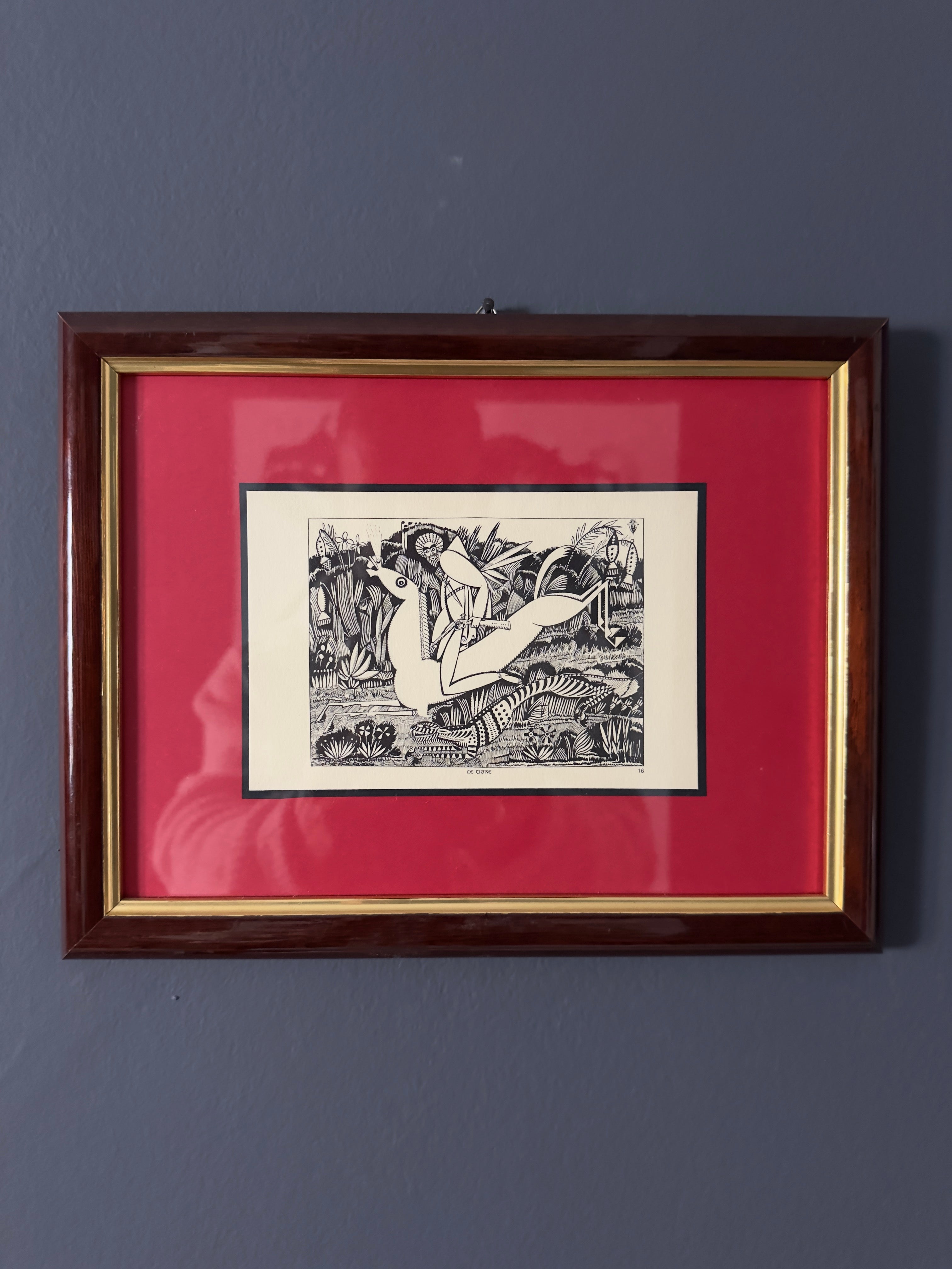 Quadro / Gravura "Le Tigre" de Amadeo de Souza Cardoso