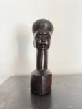 Busto / Escultura figura masculina africana Maconde