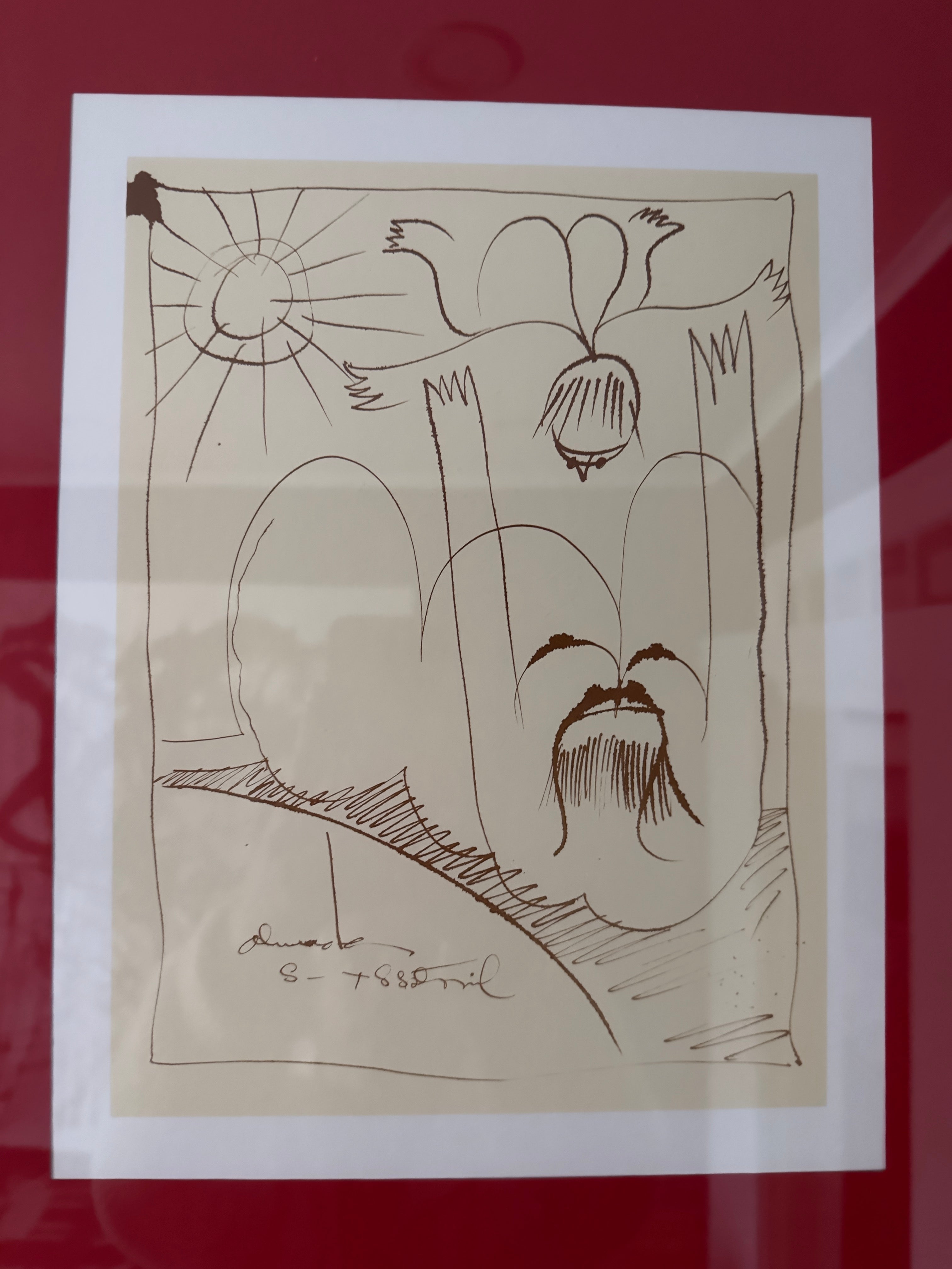 Quadro / Gravura "Maternidade" de Almada Negreiros