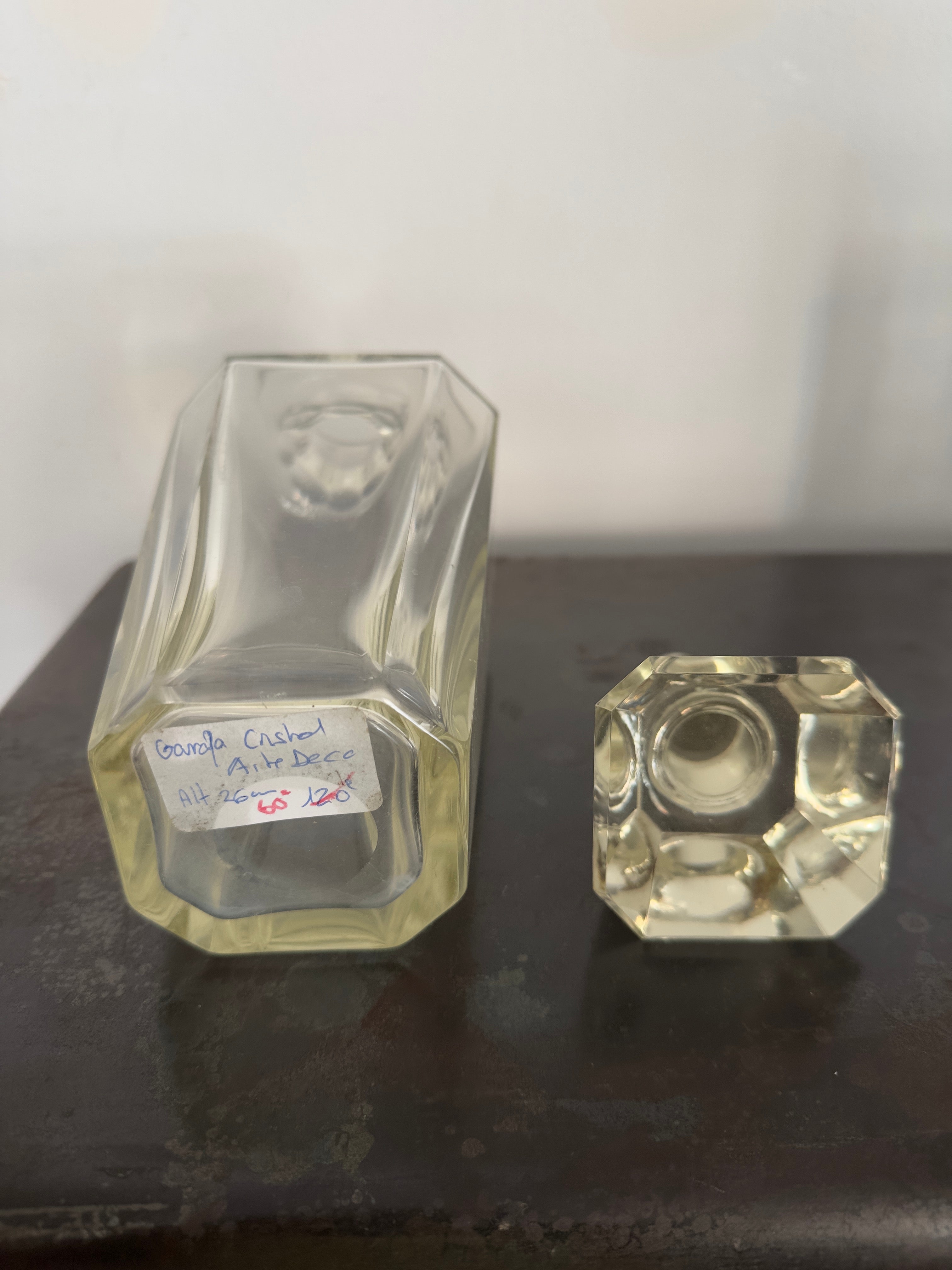 Cristal / Garrafa licor Arte Deco