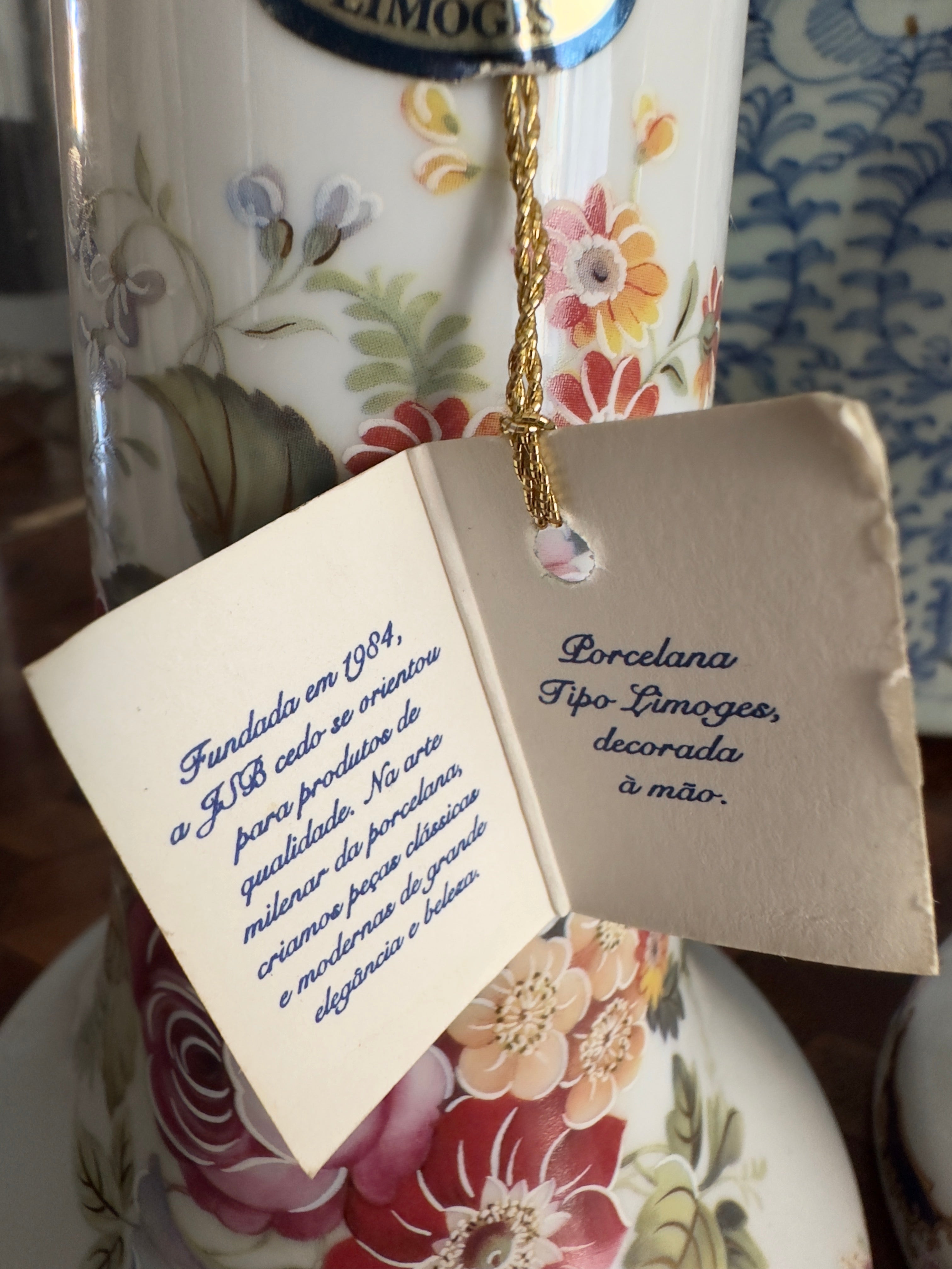 Porcelana / par castiçais