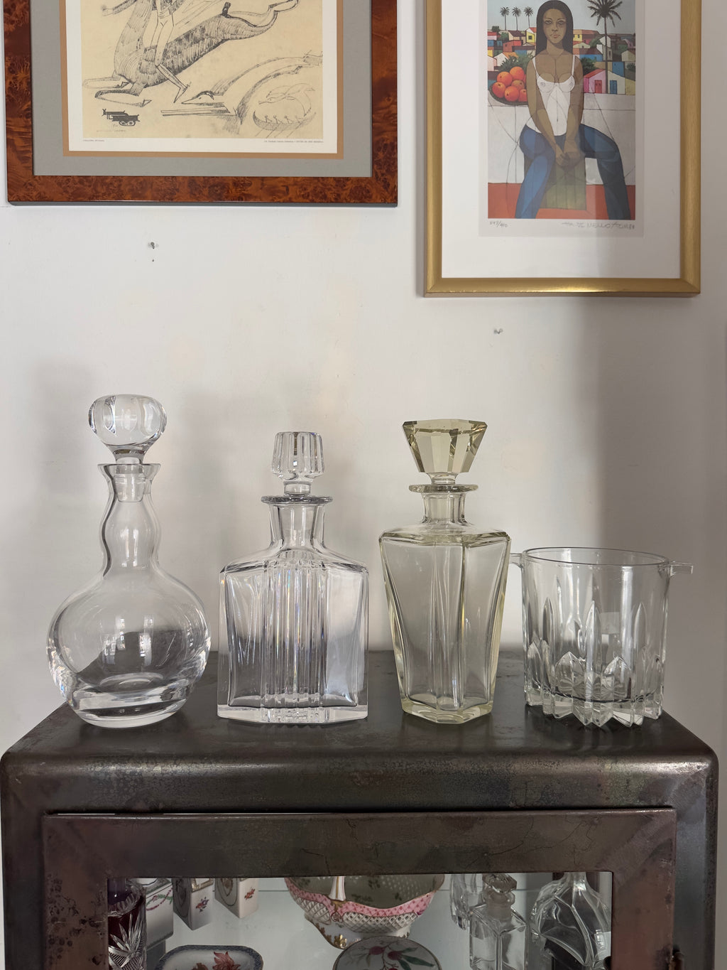 Cristal / Garrafa licor Arte Deco