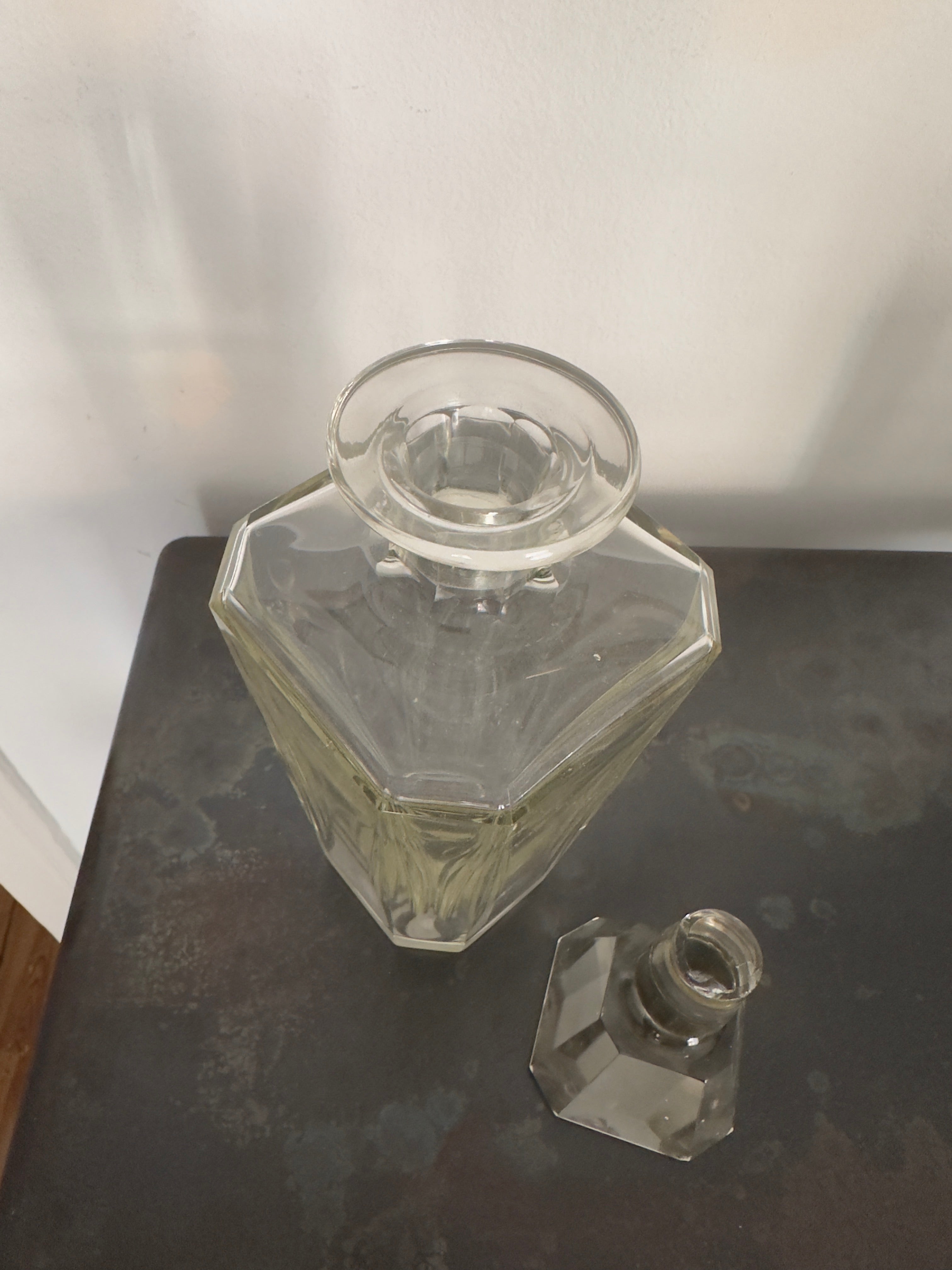 Cristal / Garrafa licor Arte Deco