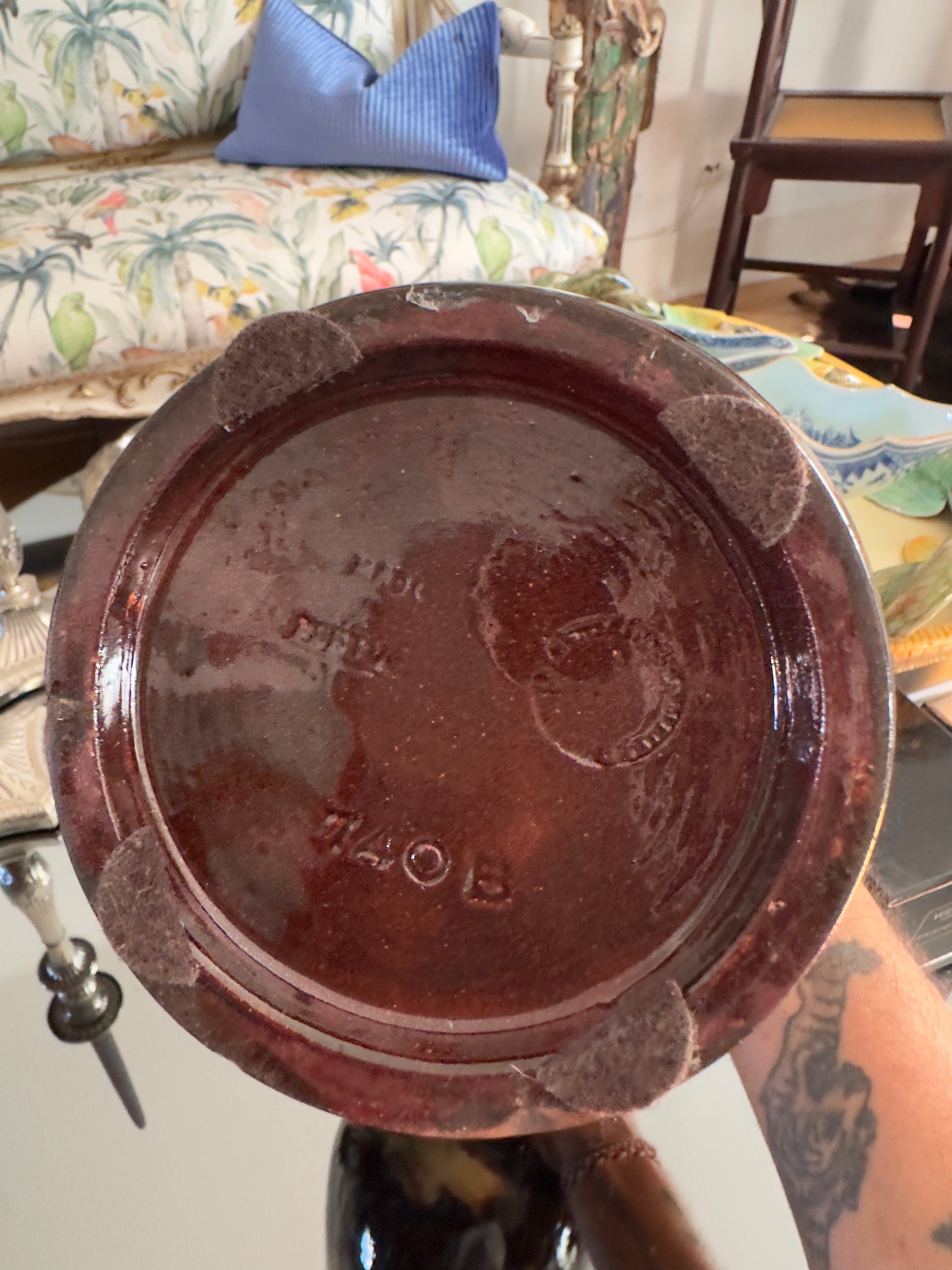Vaso / Jarra em faiança Bordallo Pinheiro dos Anos 50-60