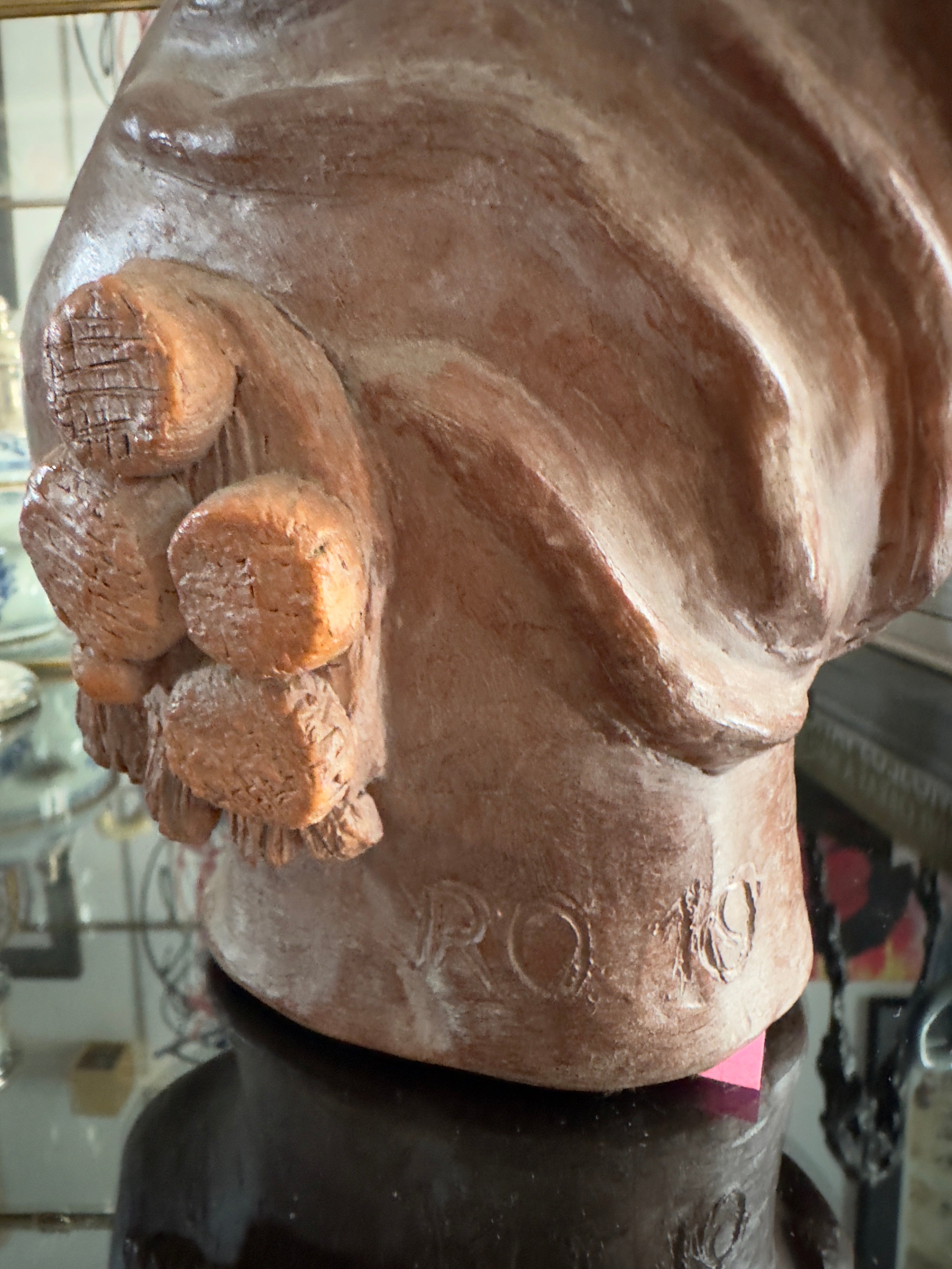 Cerâmica / Busto femenino em terracota