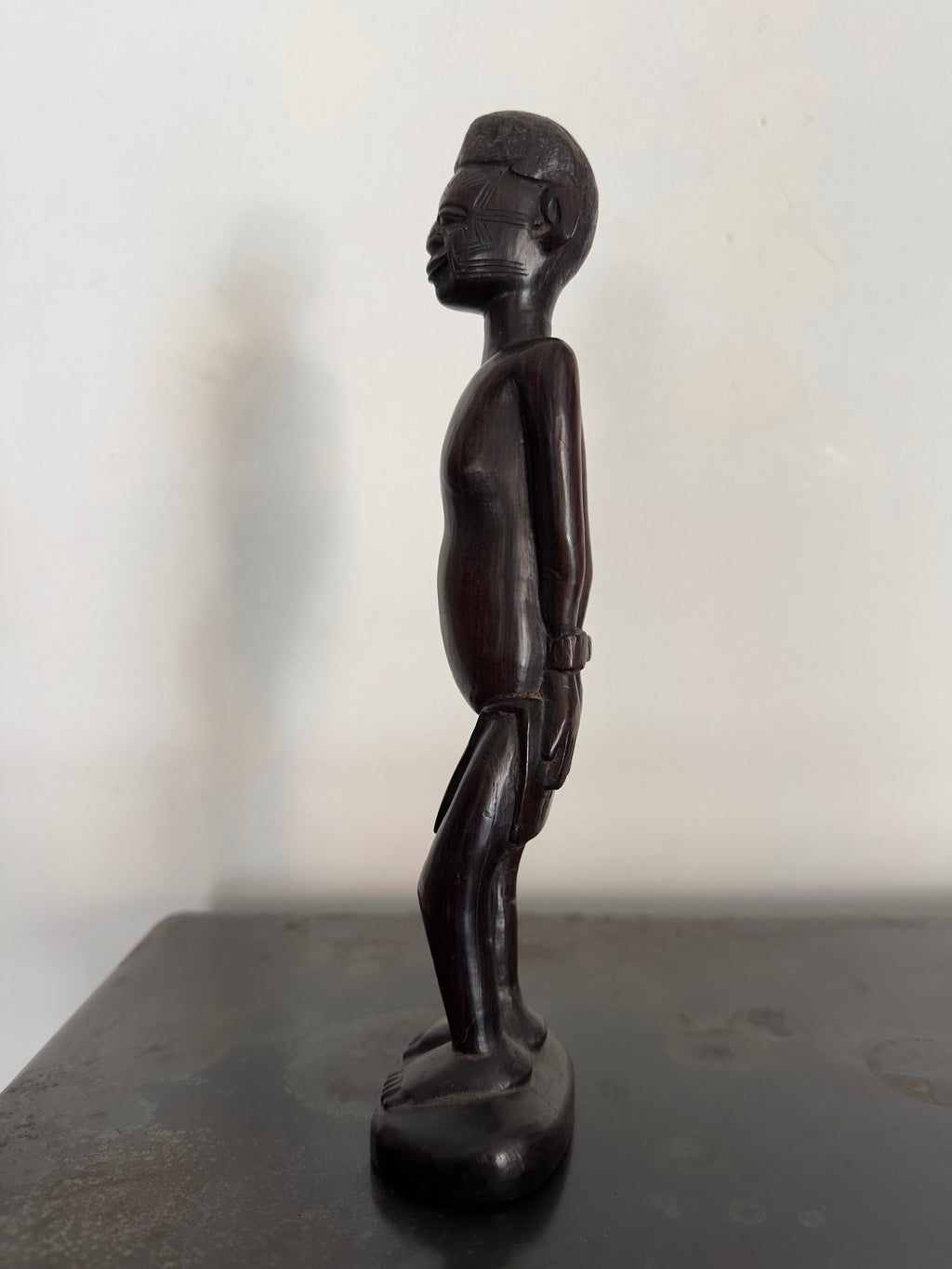 Busto / Escultura figura masculina africana Maconde