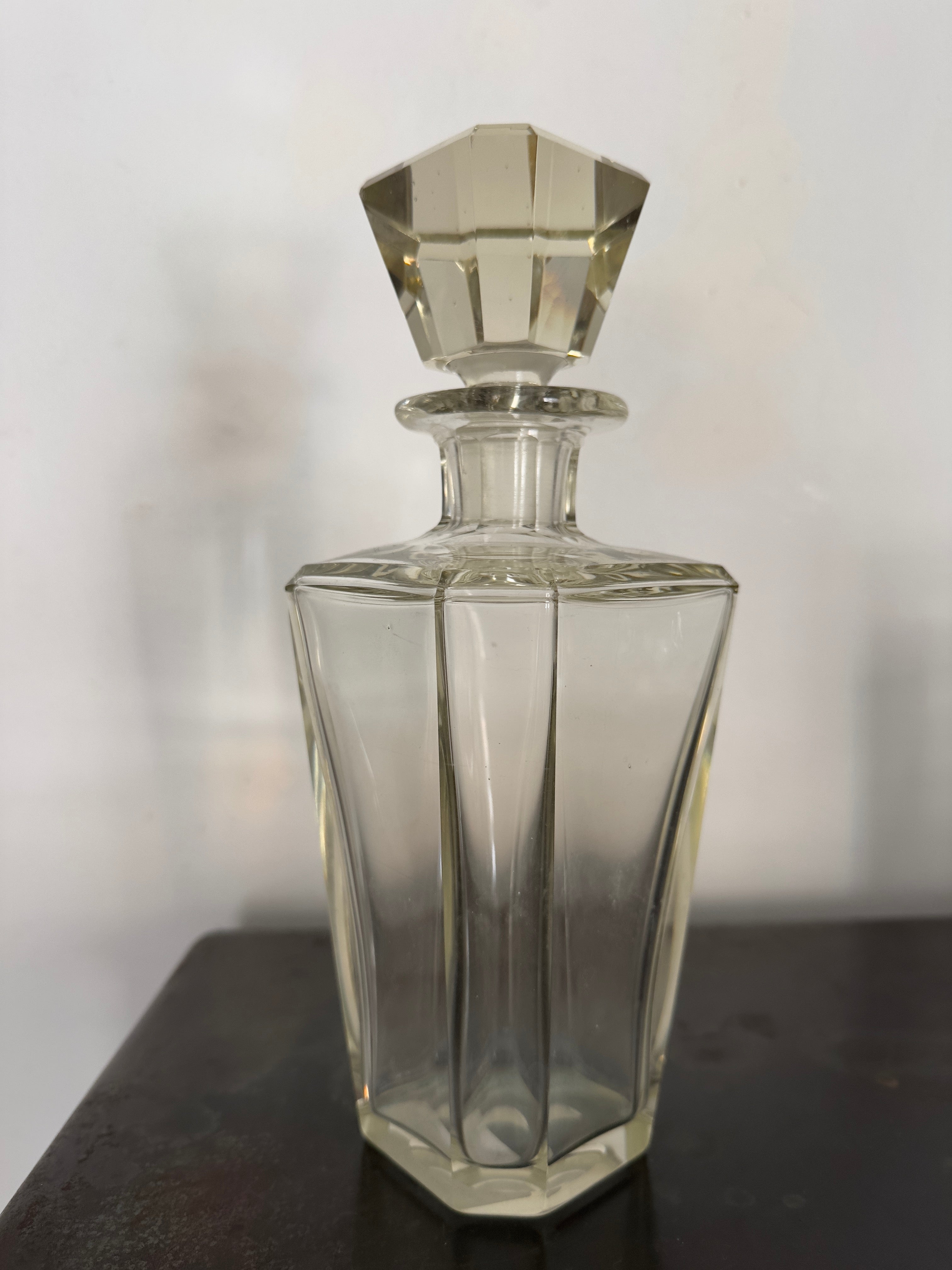 Cristal / Garrafa licor Arte Deco