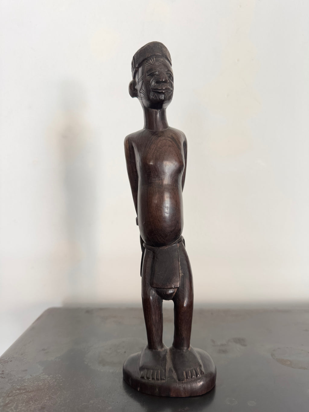 Busto / Escultura figura masculina africana Maconde